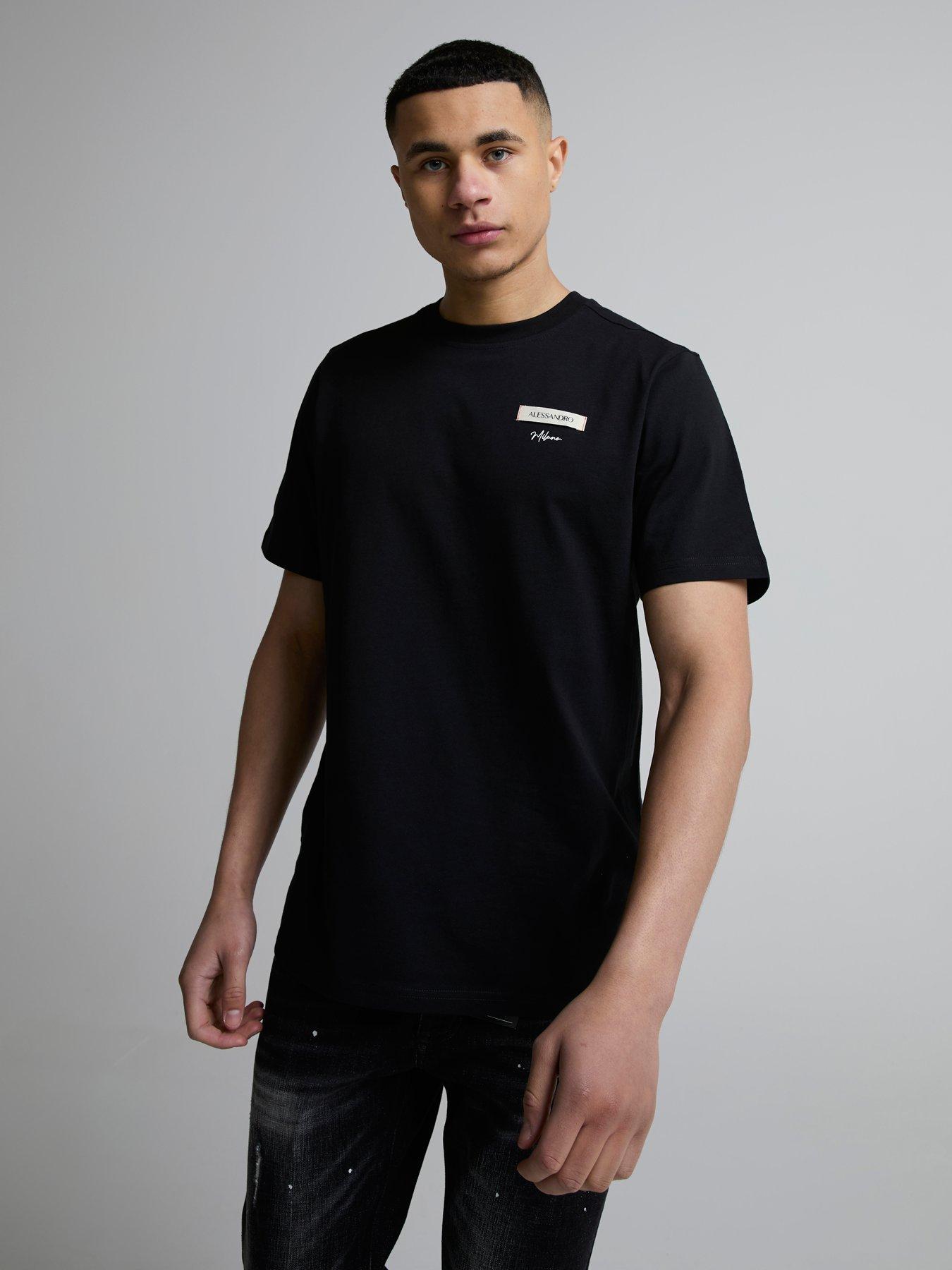 Alessandro Zavetti Alessandro Zavetti Cenerello Woven Tab T-shirt