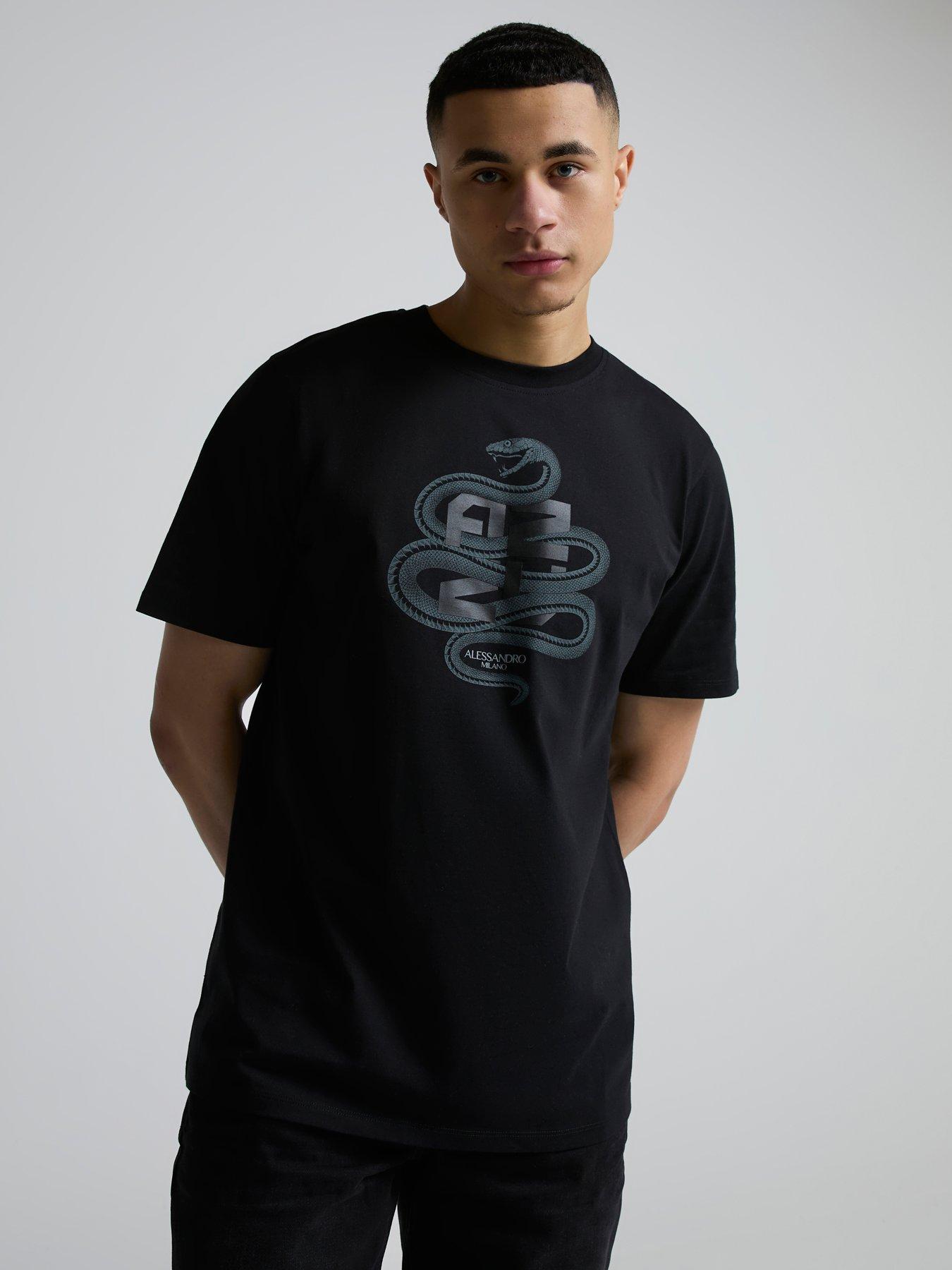 Alessandro Zavetti Alessandro Zavetti Pescinolla Snake Print T-shirt
