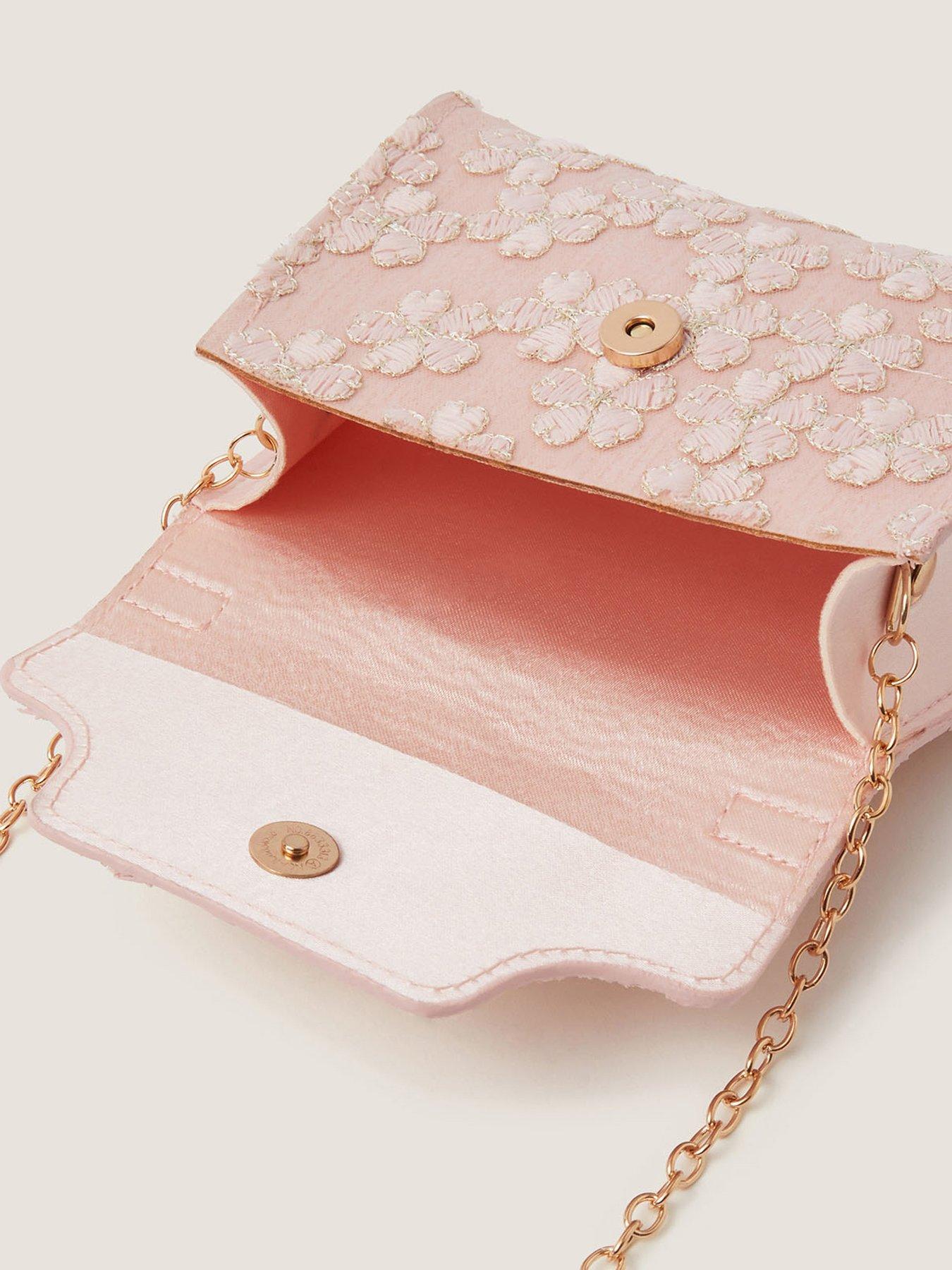 Image 4 of 4 of Monsoon Girls Lacey Bow Handle Bag - Pink