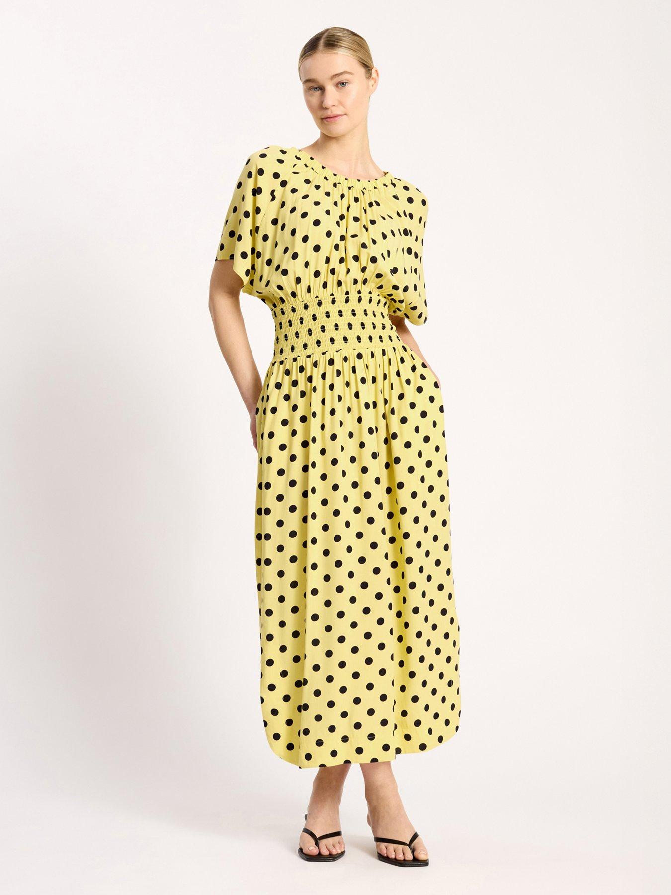 Image 5 of 5 of Albaray Yellow Iconic Spot Dress