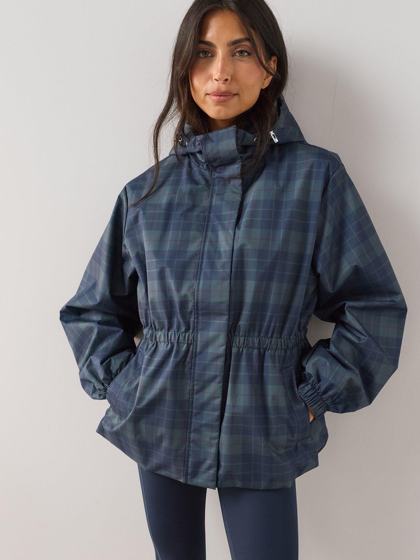 The Very Collection Check Gathered Waist Jacket - Print