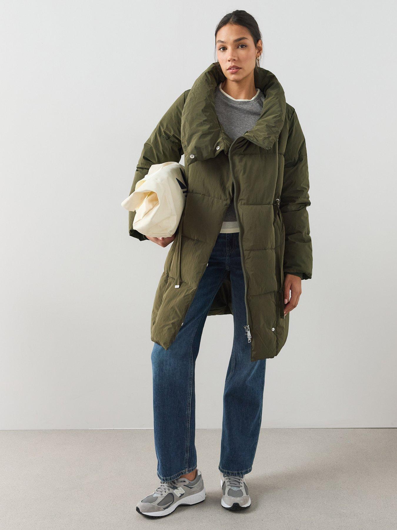 Image 1 of 6 of The Very Collection Mid Length Duvet Padded Coat