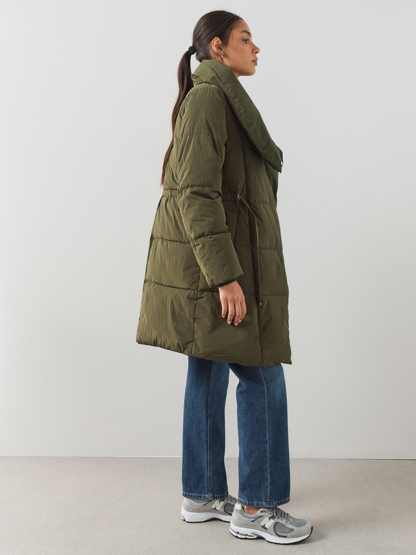 Image 3 of 6 of The Very Collection Mid Length Duvet Padded Coat