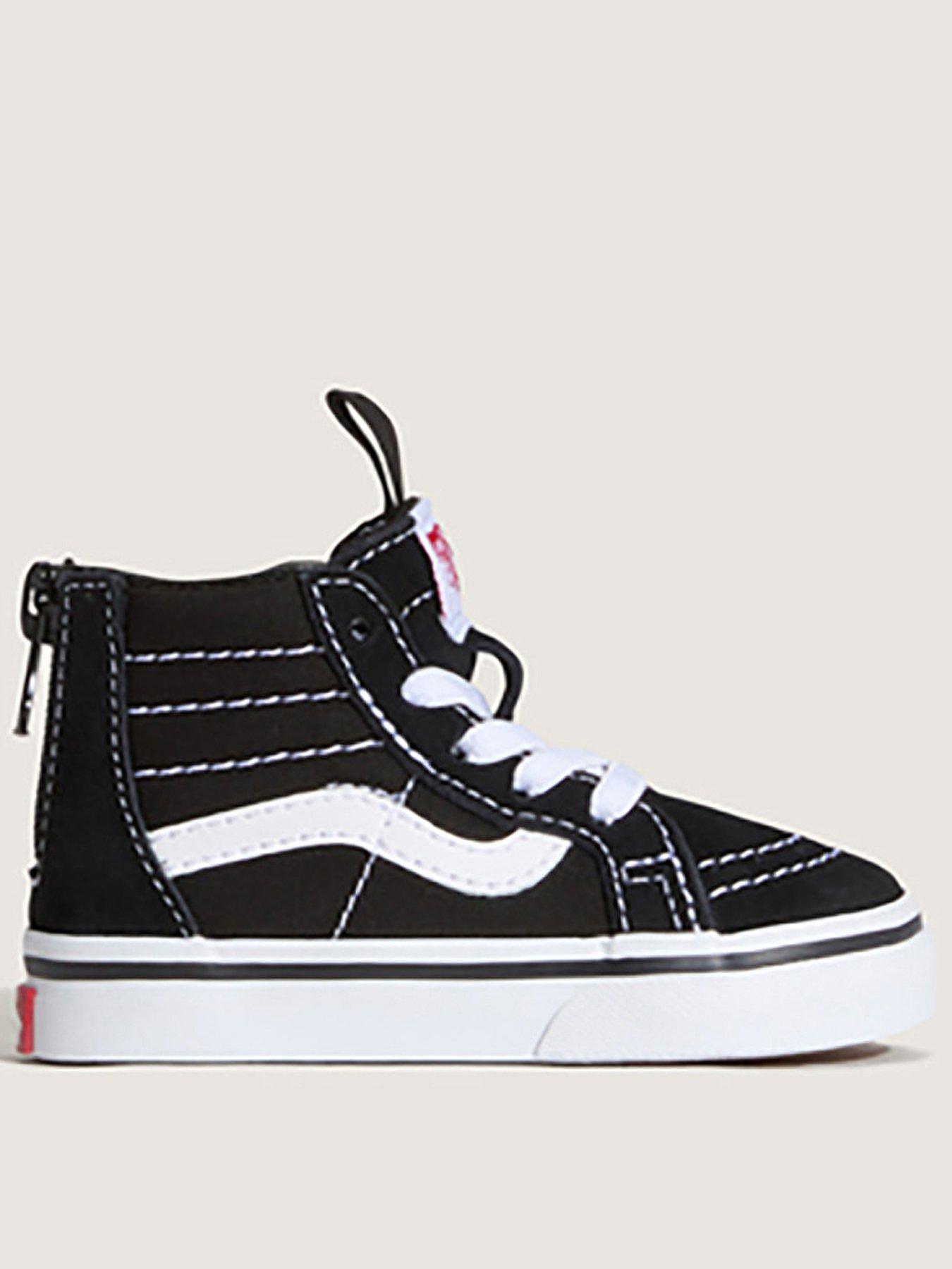 Image 1 of 5 of Vans Infant Sk8-Hi Top Zip Shoes - Black