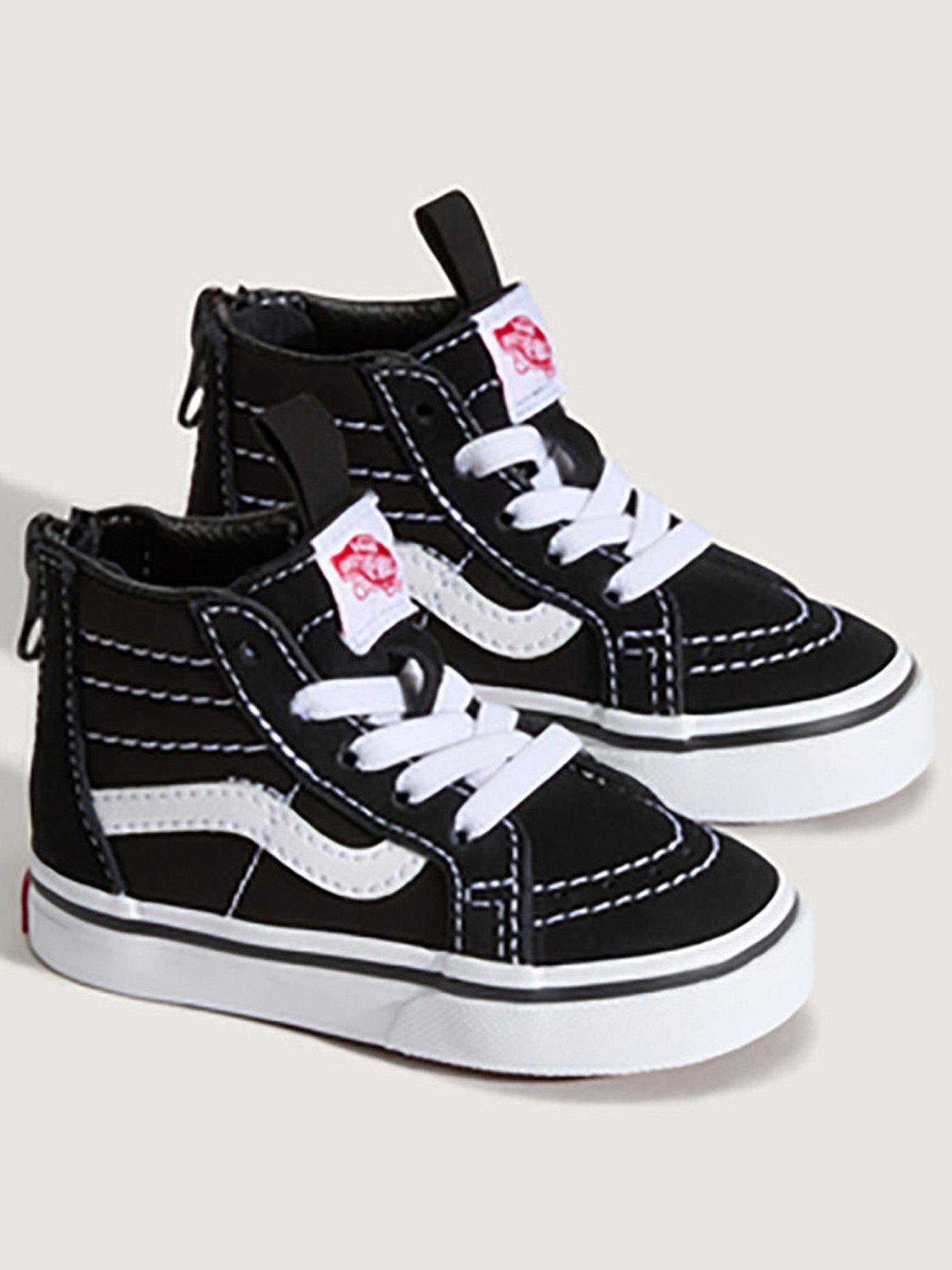 Image 2 of 5 of Vans Infant Sk8-Hi Top Zip Shoes - Black