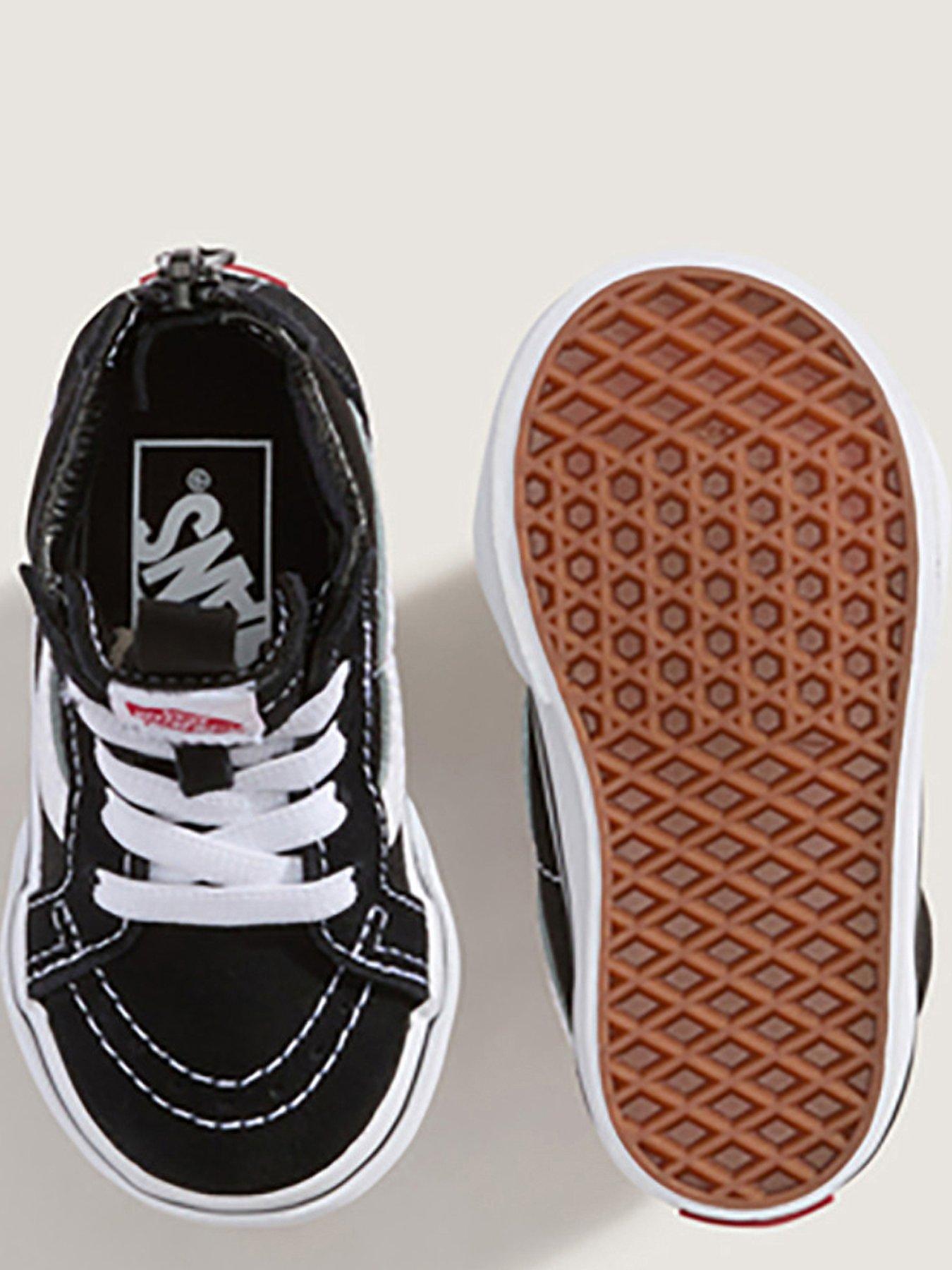Image 4 of 5 of Vans Infant Sk8-Hi Top Zip Shoes - Black