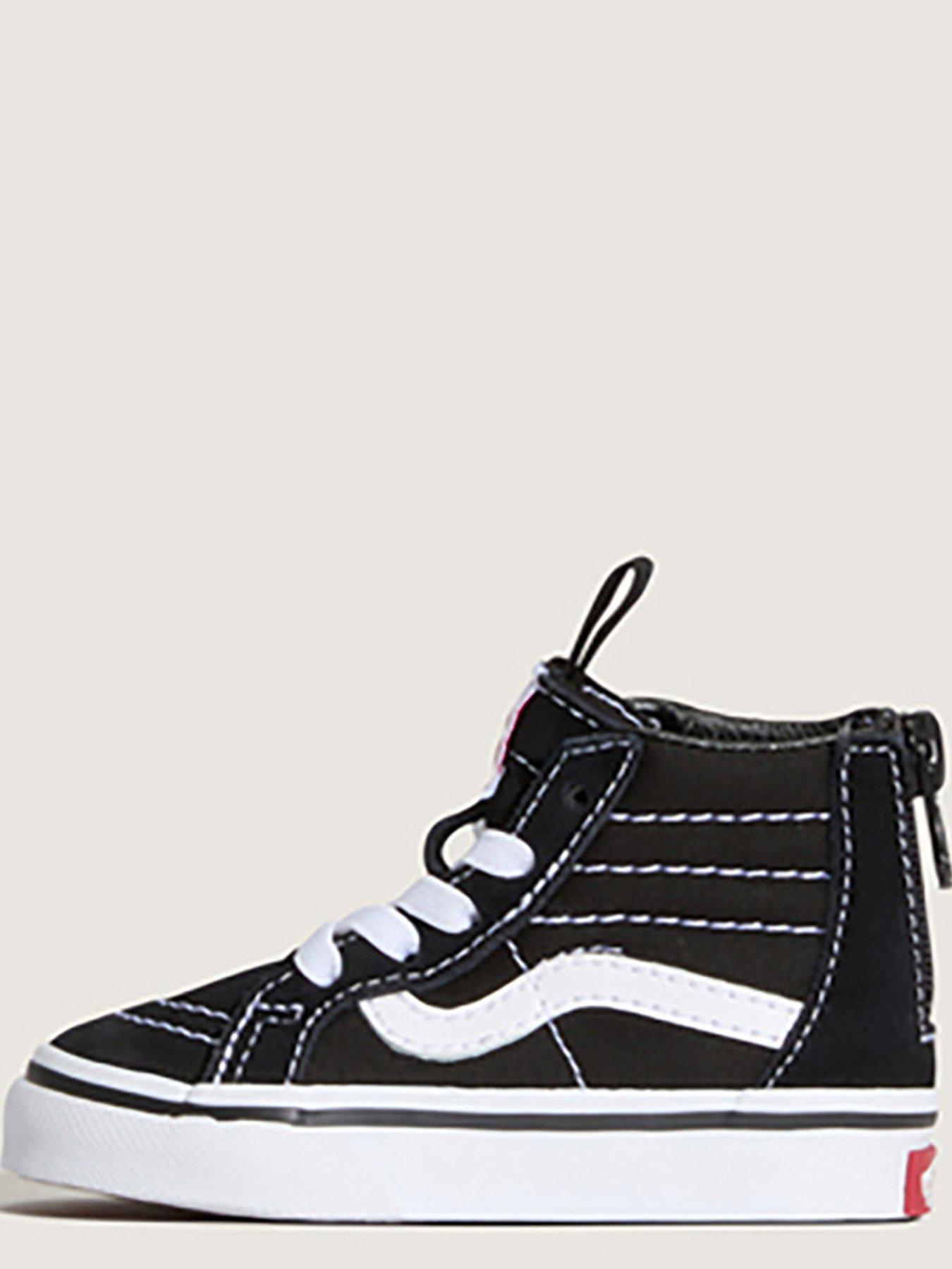 Image 5 of 5 of Vans Infant Sk8-Hi Top Zip Shoes - Black