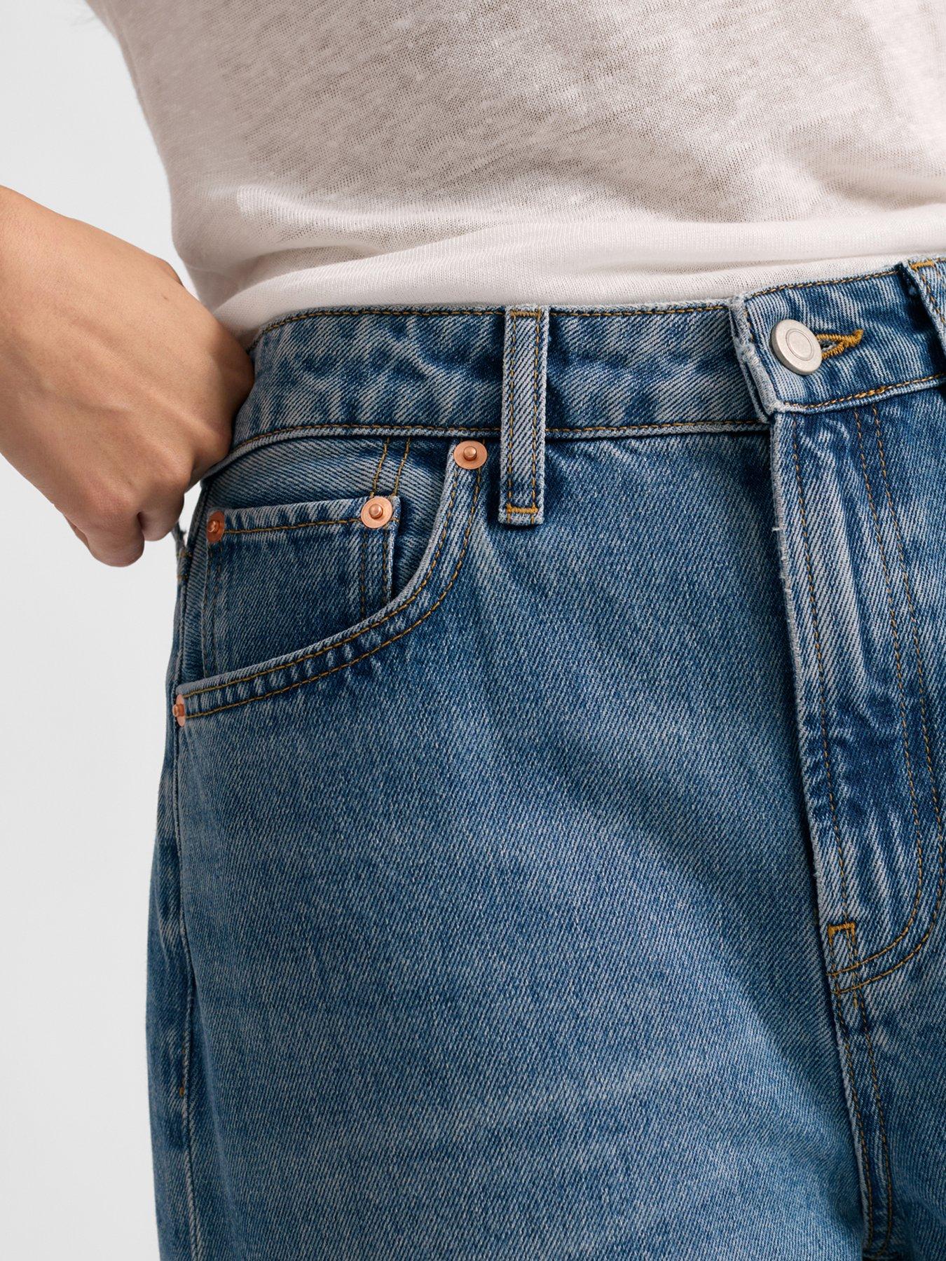 Image 3 of 4 of Albaray Denim Culottes &nbsp;- Mid Wash
