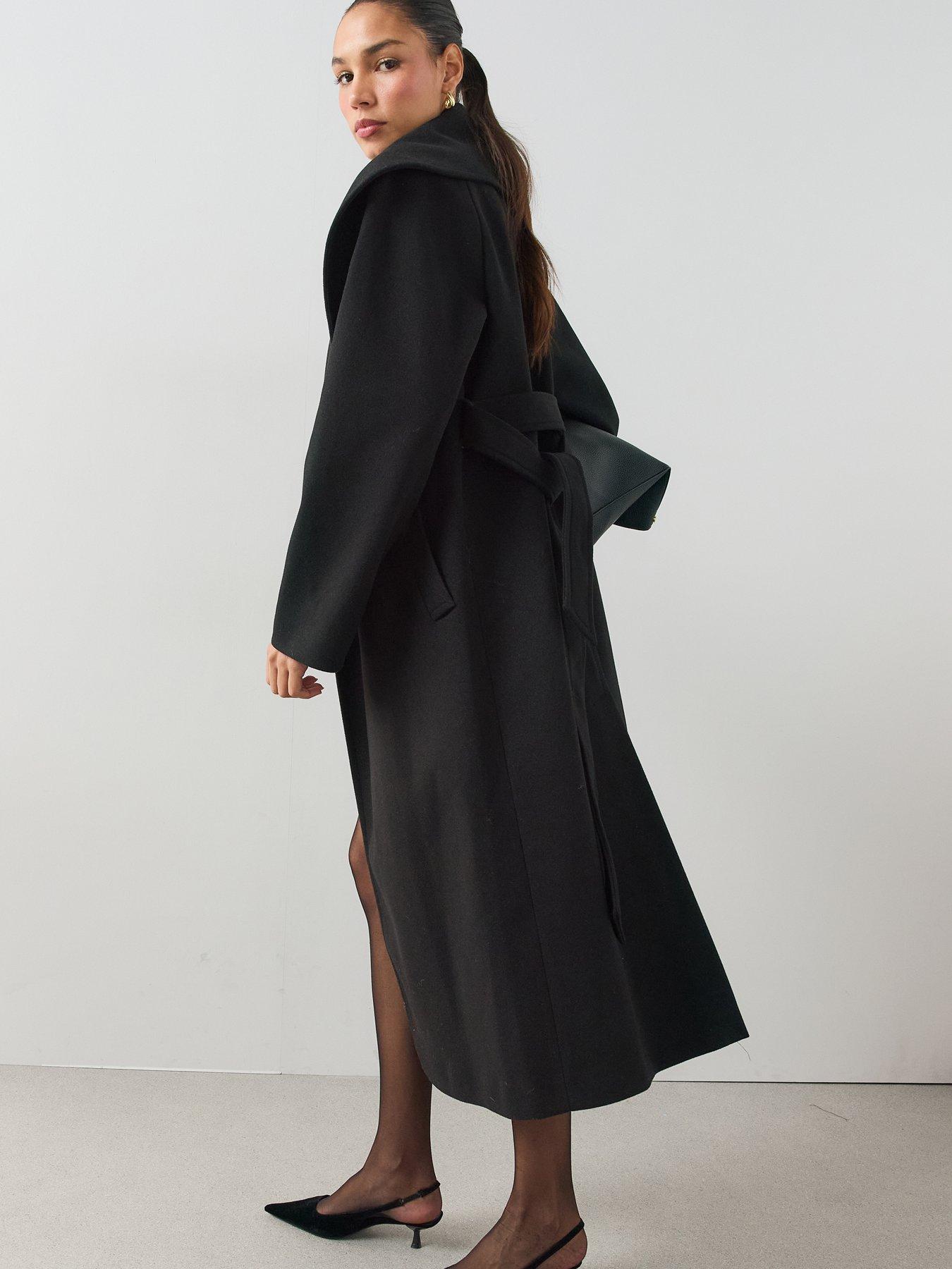 Image 6 of 6 of The Very Collection Shawl Collar Wrap Coat