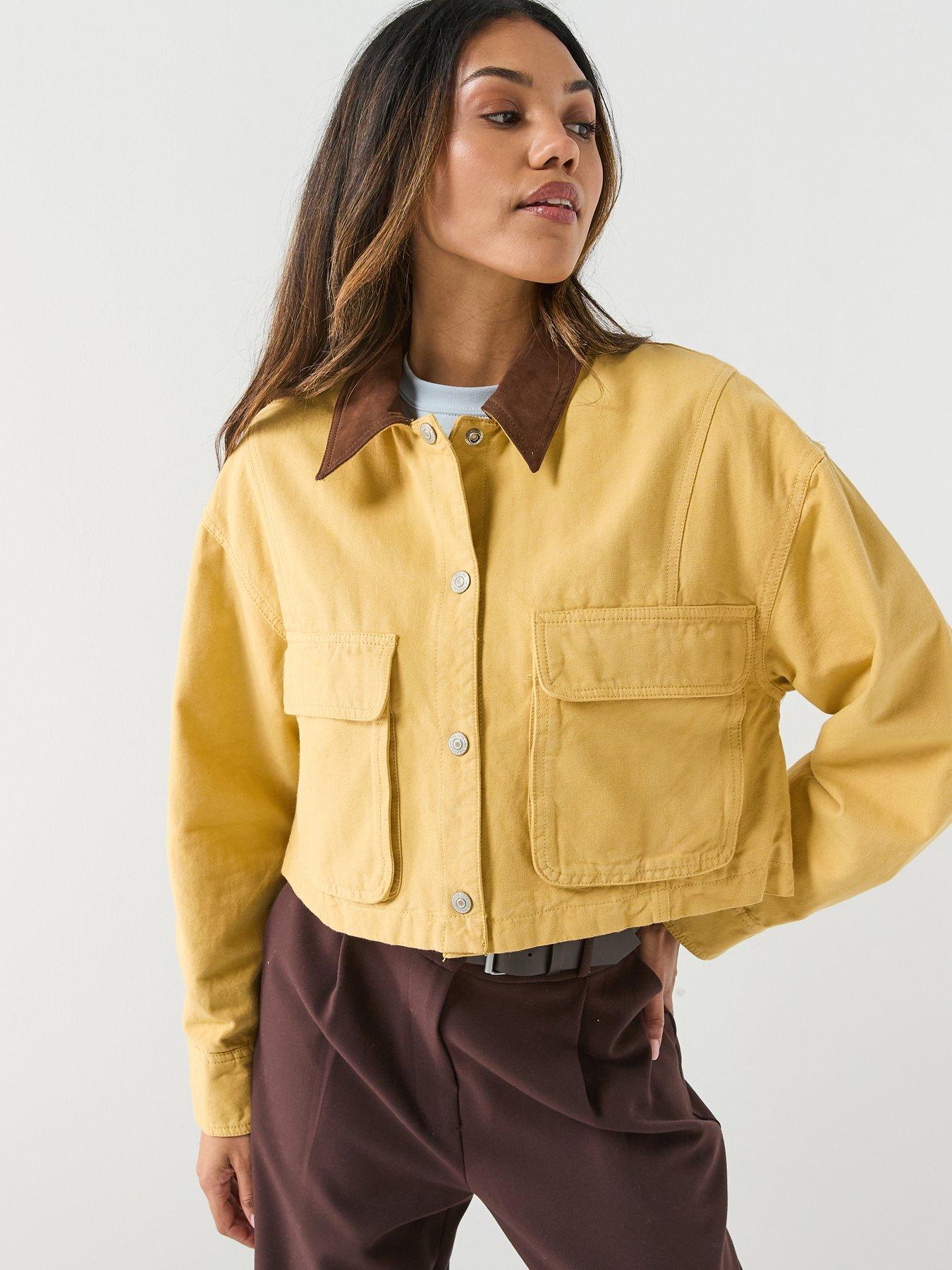FREE PEOPLE Martha Workwear Jacket - Yellow