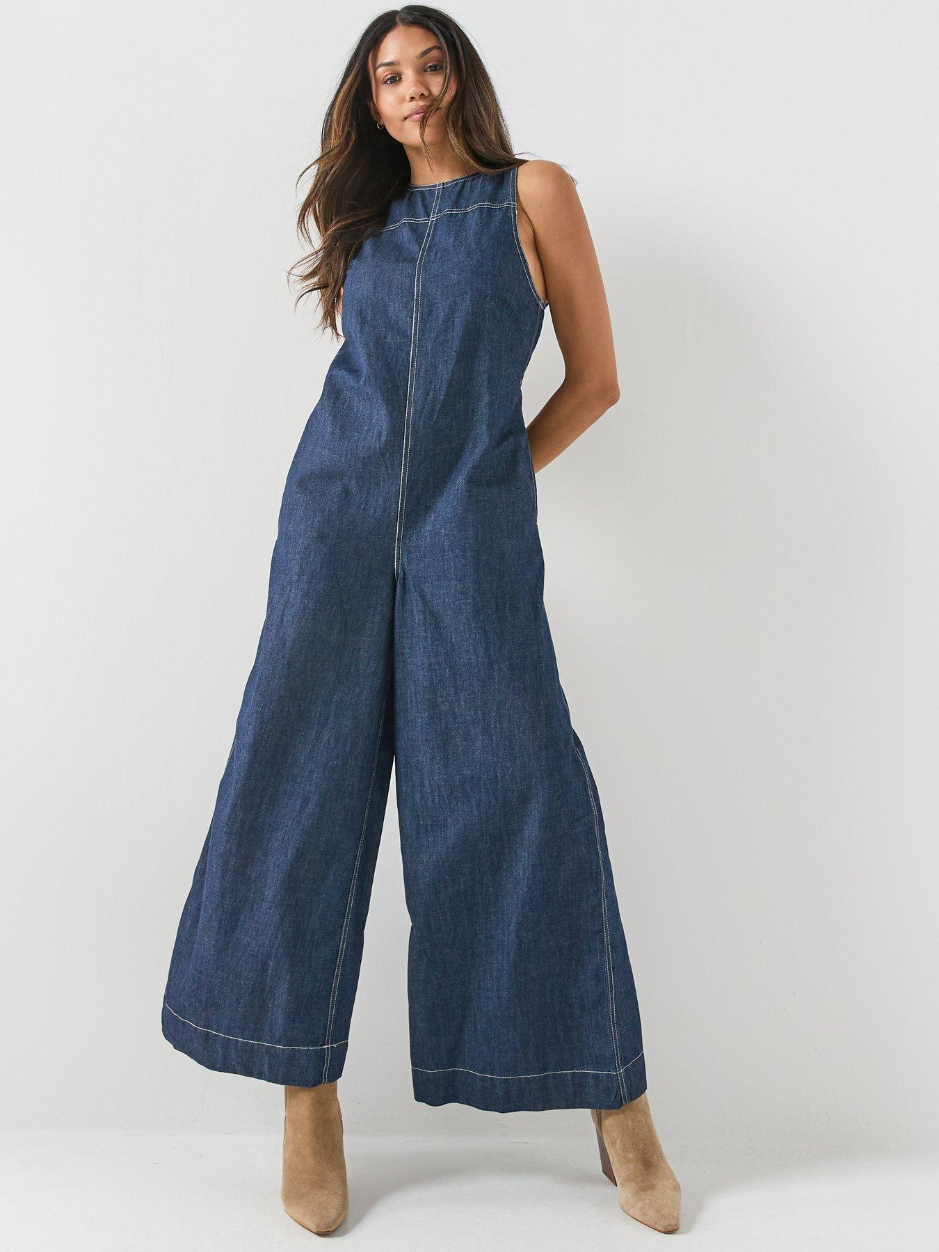 Image 3 of 6 of FREE PEOPLE Do No Wrong Jumpsuit - Navy