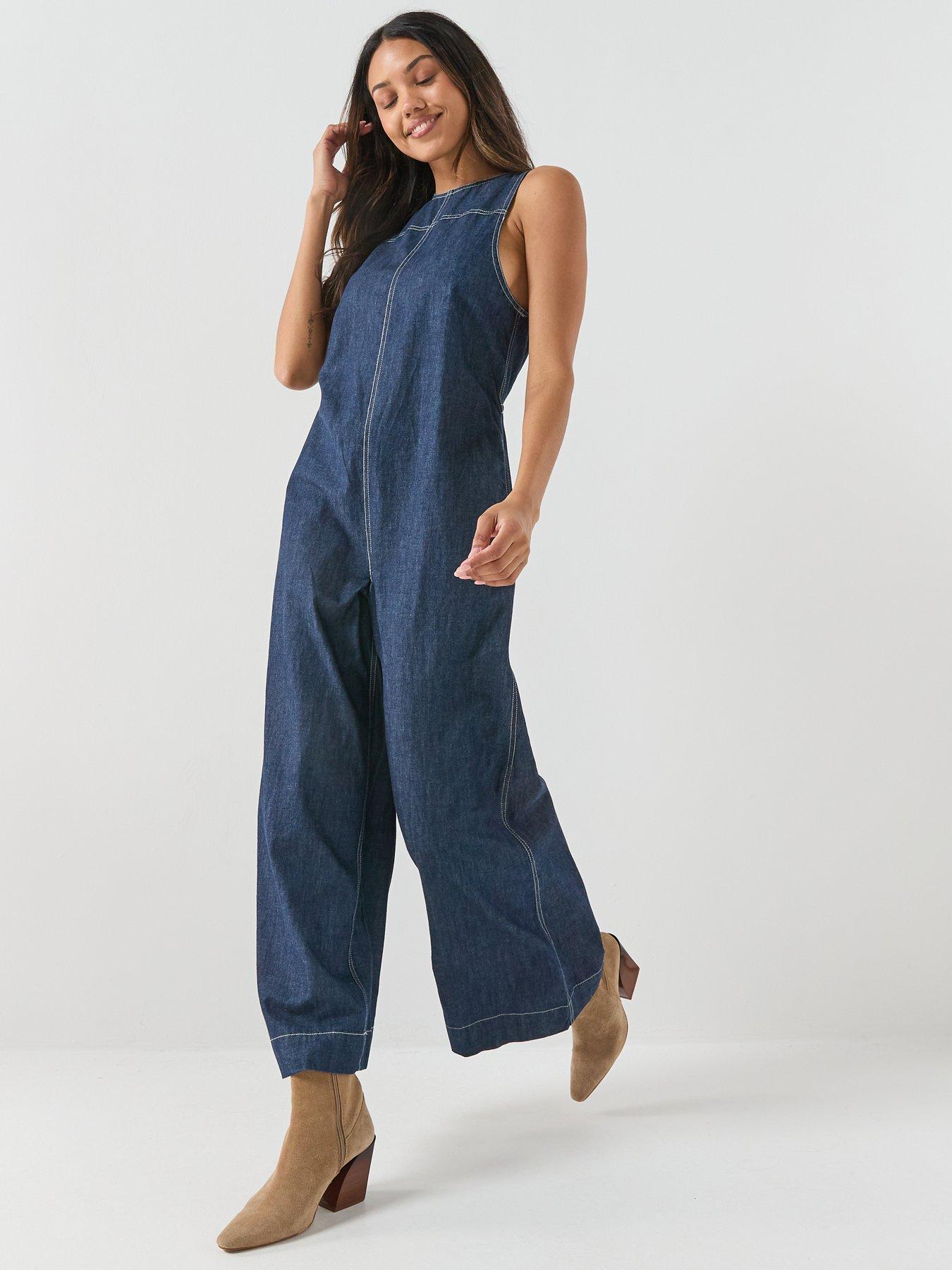 Image 6 of 6 of FREE PEOPLE Do No Wrong Jumpsuit - Navy