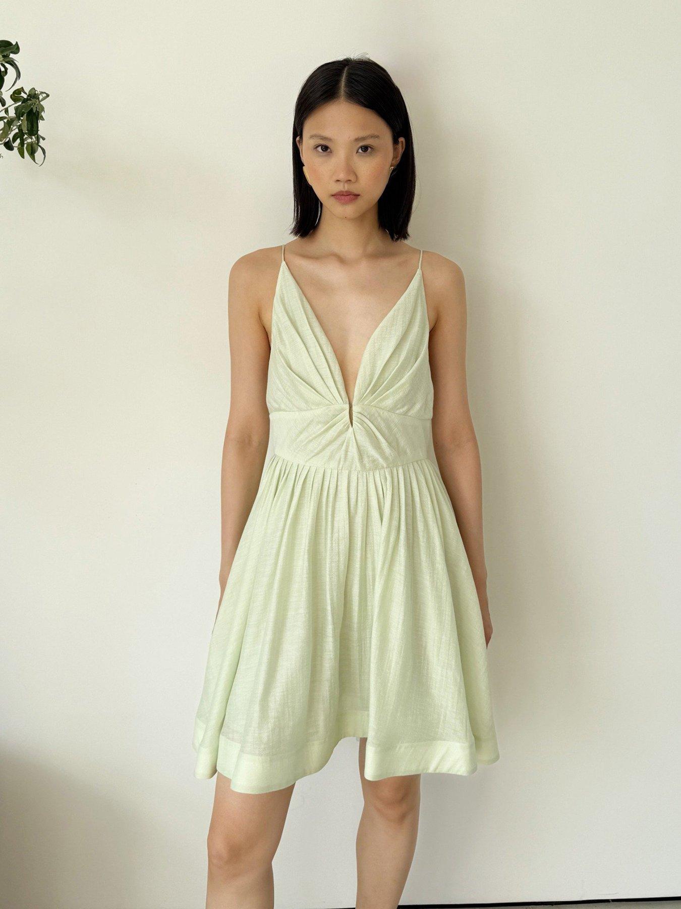 Jovanna Mykalia Green Mini Dress - Green