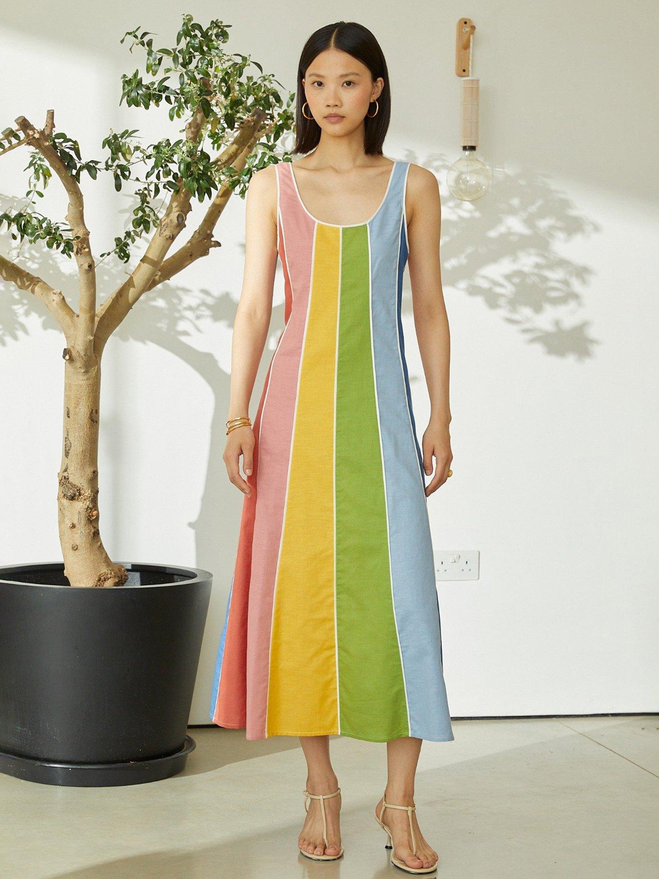 Jovanna Ramon Multi Midi Dress - Multi