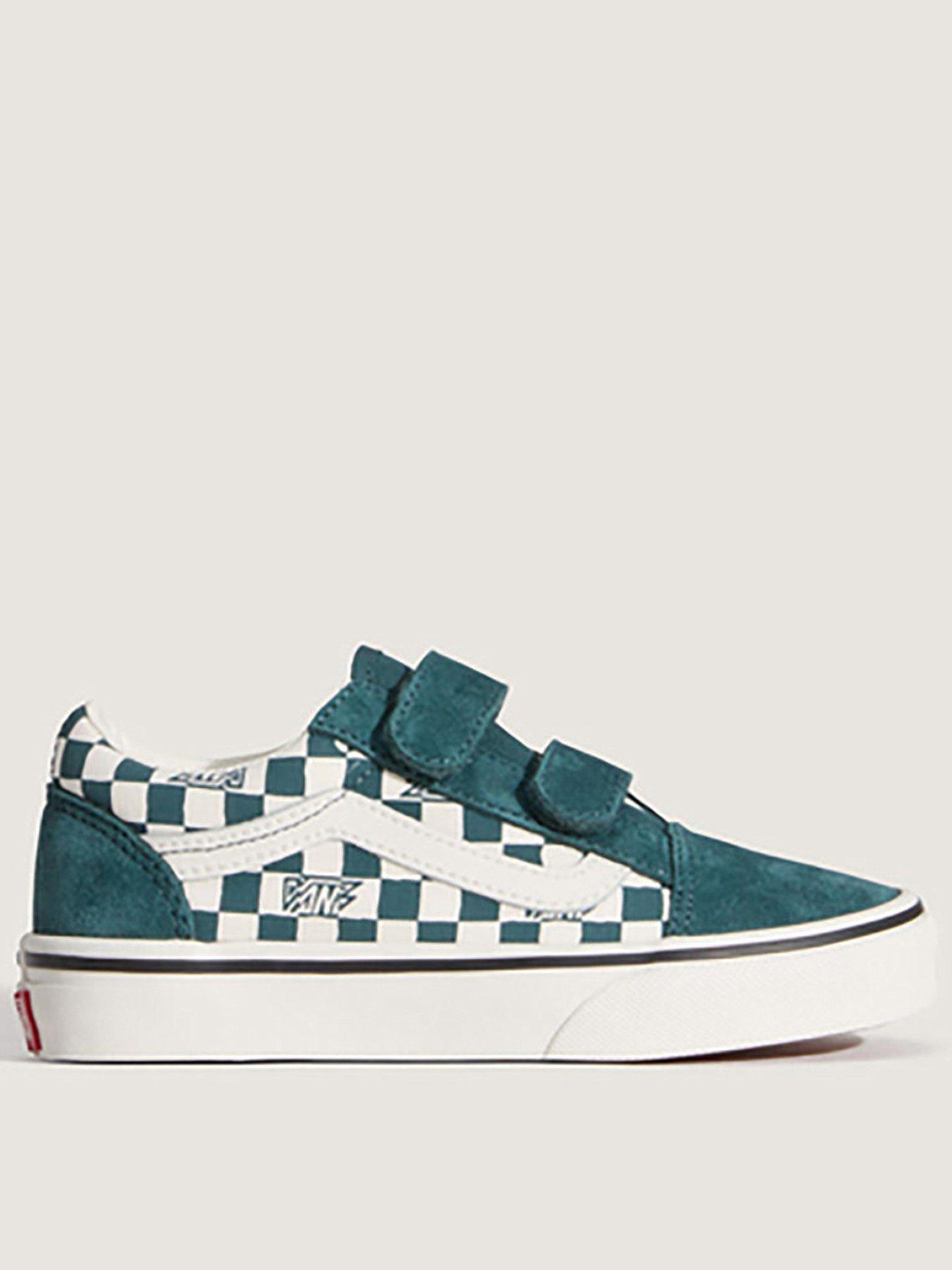 vans-kids-old-skool-trainers-greenfront