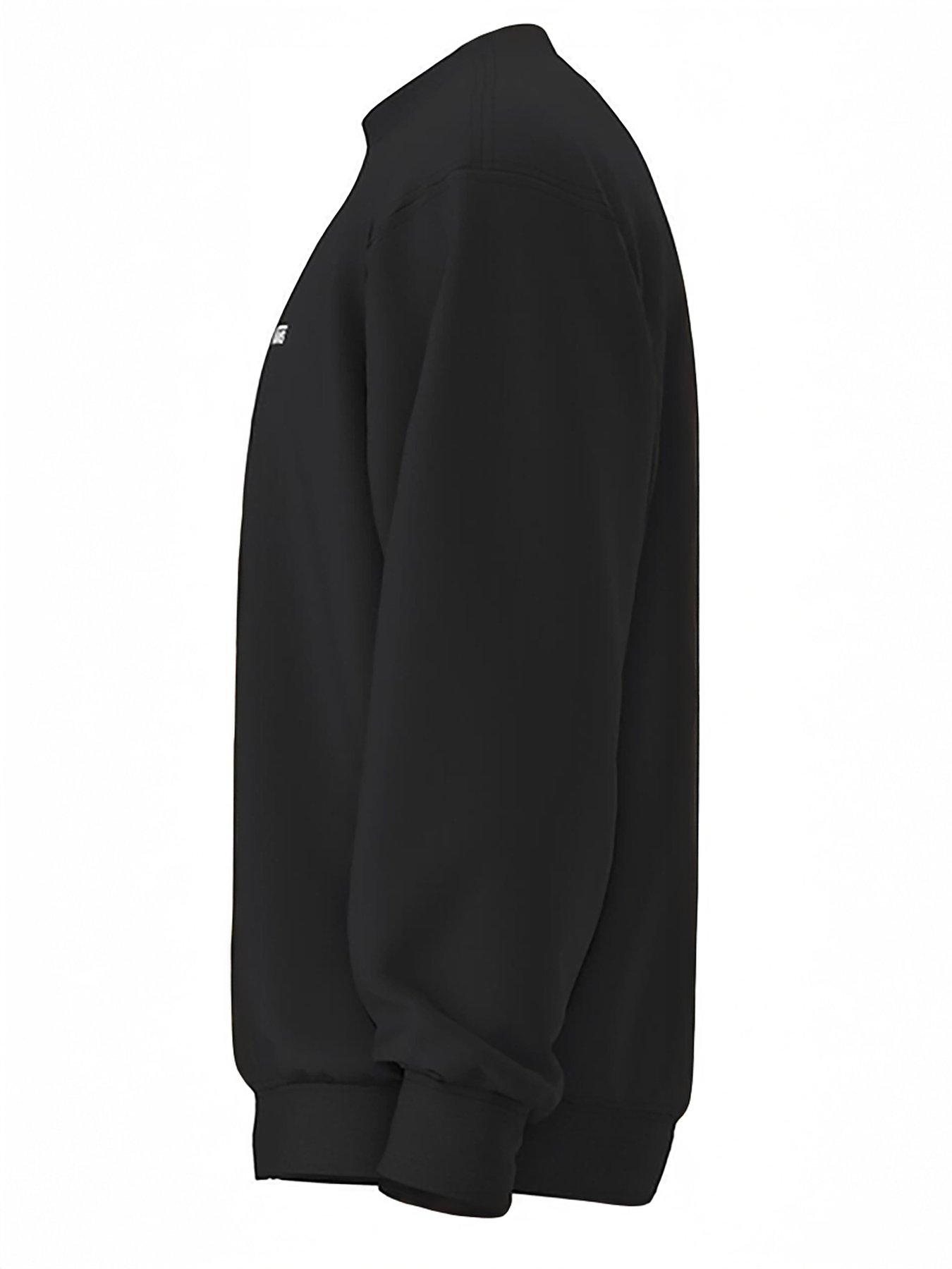 Image 4 of 4 of Vans Mens Chest Logo Crew Neck Sweatshirt - Black