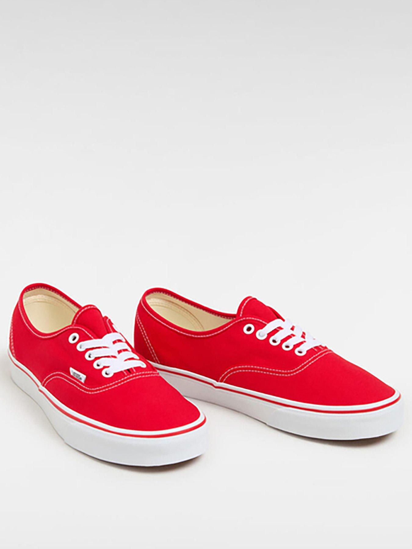 Image 2 of 5 of Vans Unisex Authentic Canvas Trainers- Red