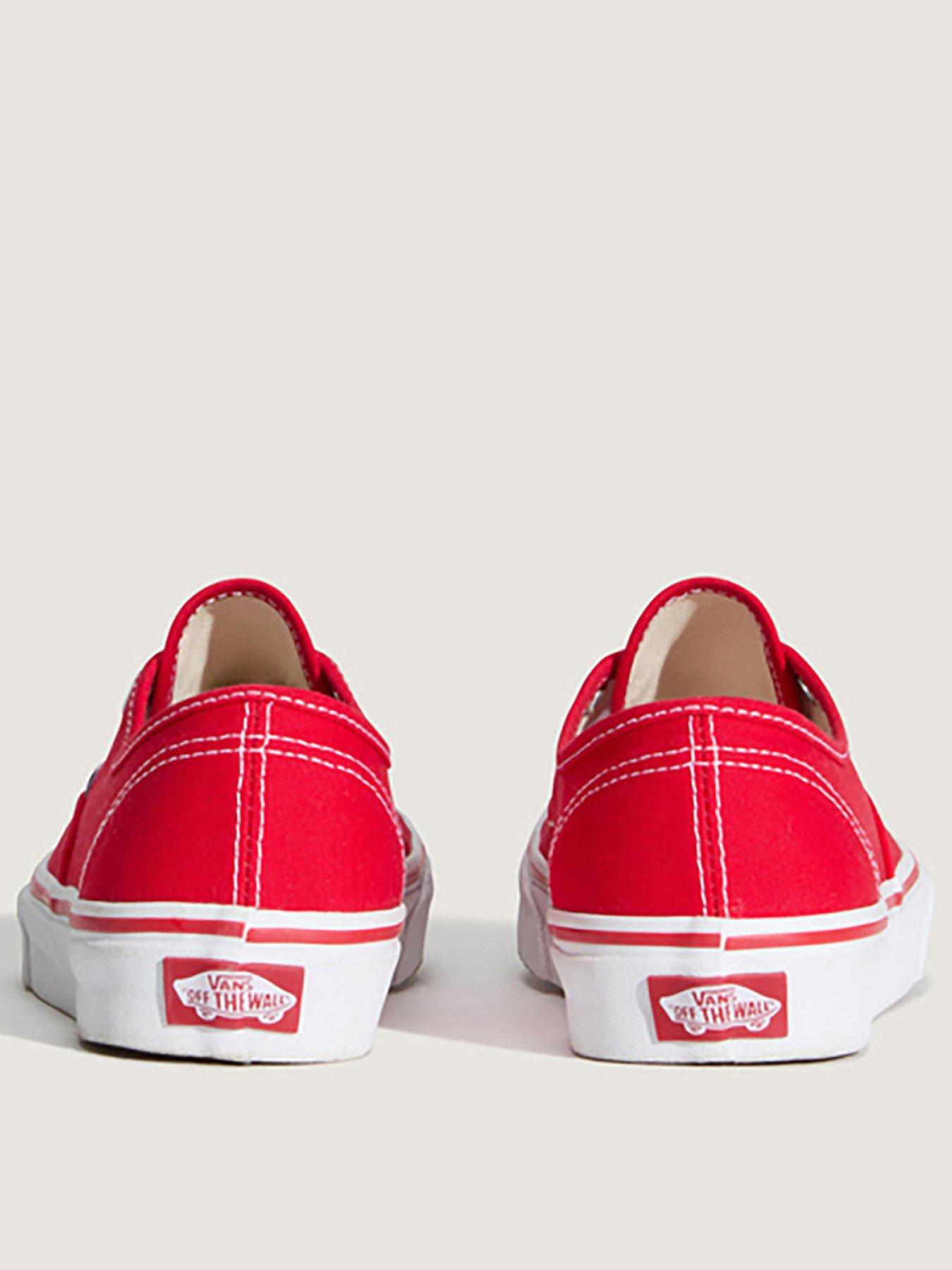 Image 3 of 5 of Vans Unisex Authentic Canvas Trainers- Red