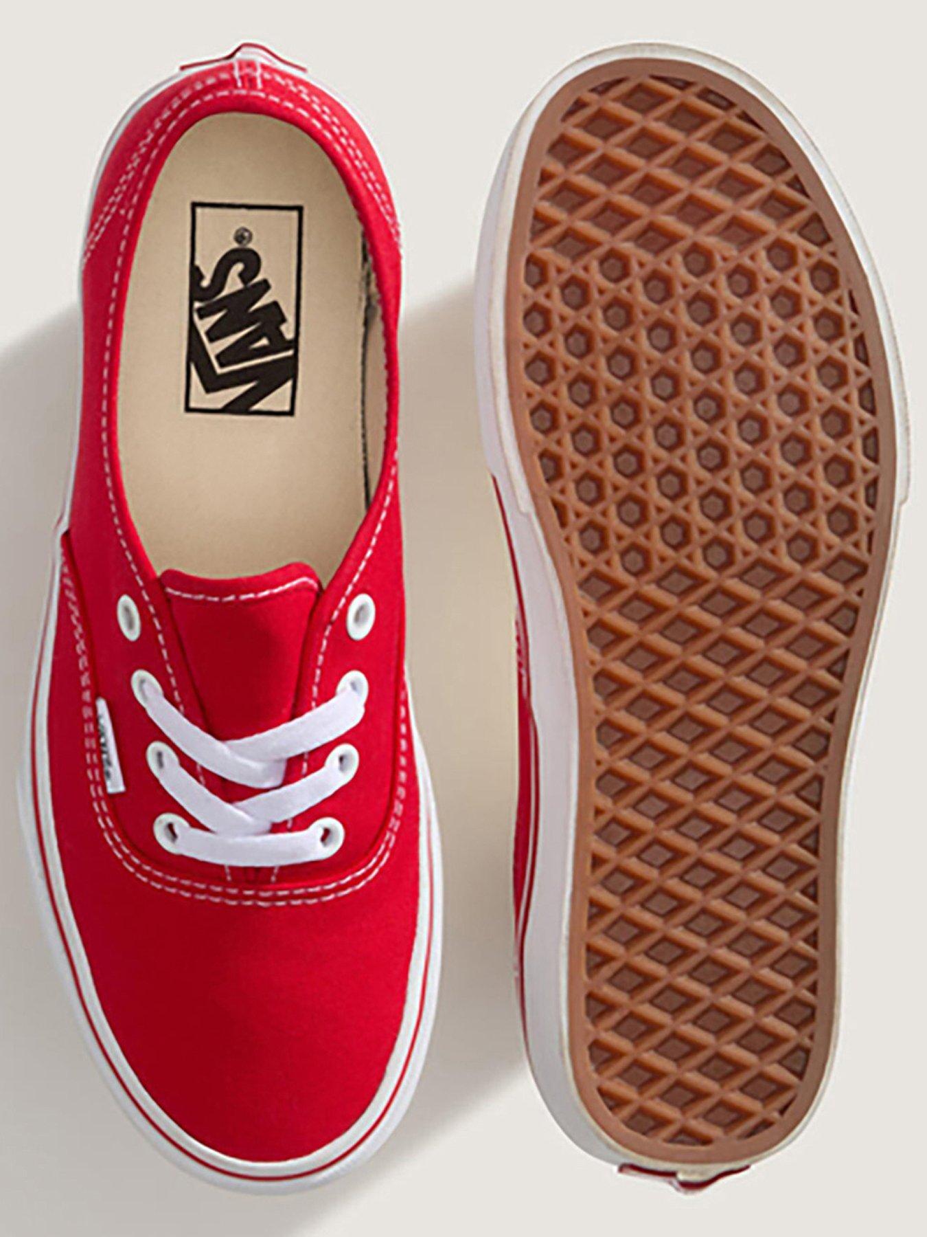 Image 4 of 5 of Vans Unisex Authentic Canvas Trainers- Red