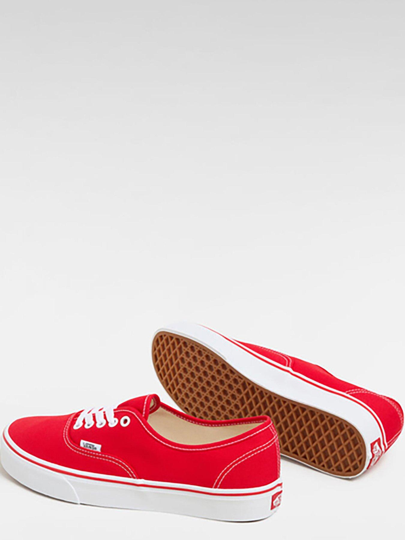 Image 5 of 5 of Vans Unisex Authentic Canvas Trainers- Red