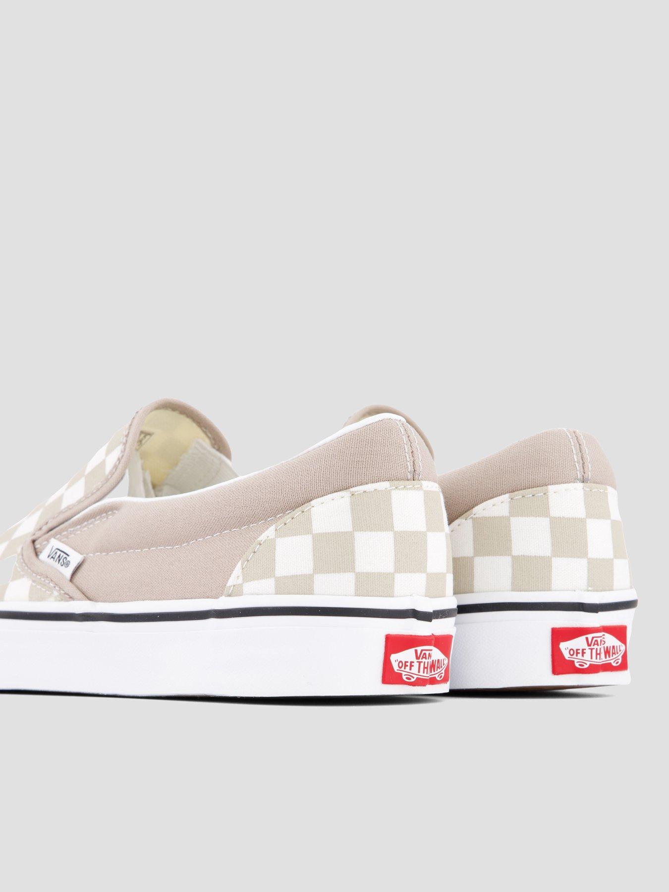 Image 5 of 7 of Vans Unisex Classic Slip-On Checkerboard Canvas Shoes - Brown