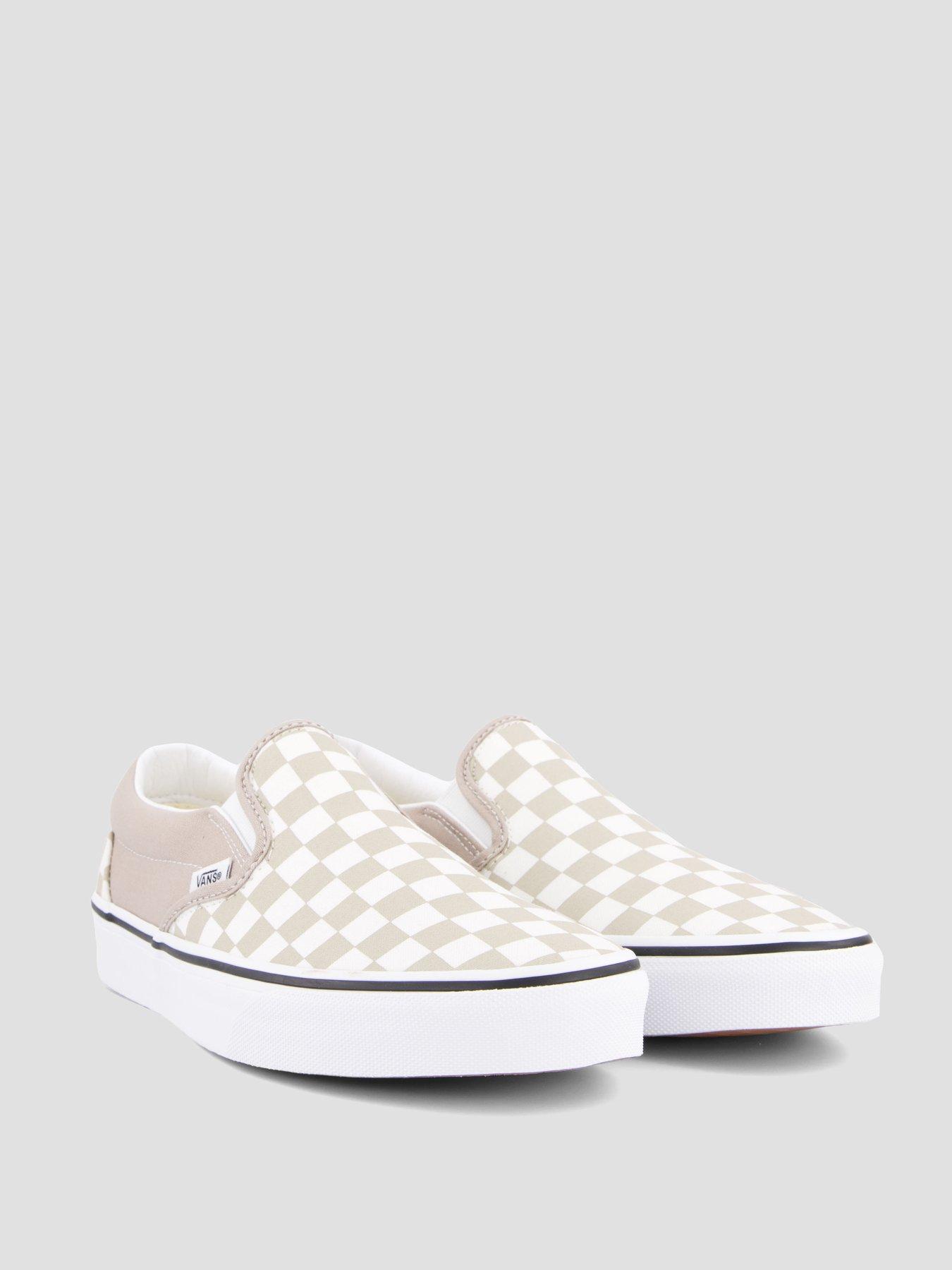 Image 6 of 7 of Vans Unisex Classic Slip-On Checkerboard Canvas Shoes - Brown