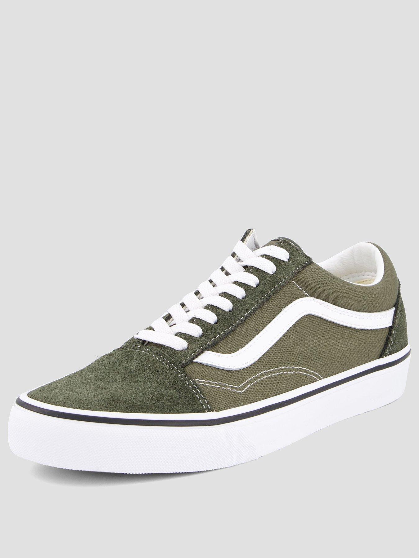 Image 2 of 7 of Vans Unisex Old Skool Canvas Shoes - Green