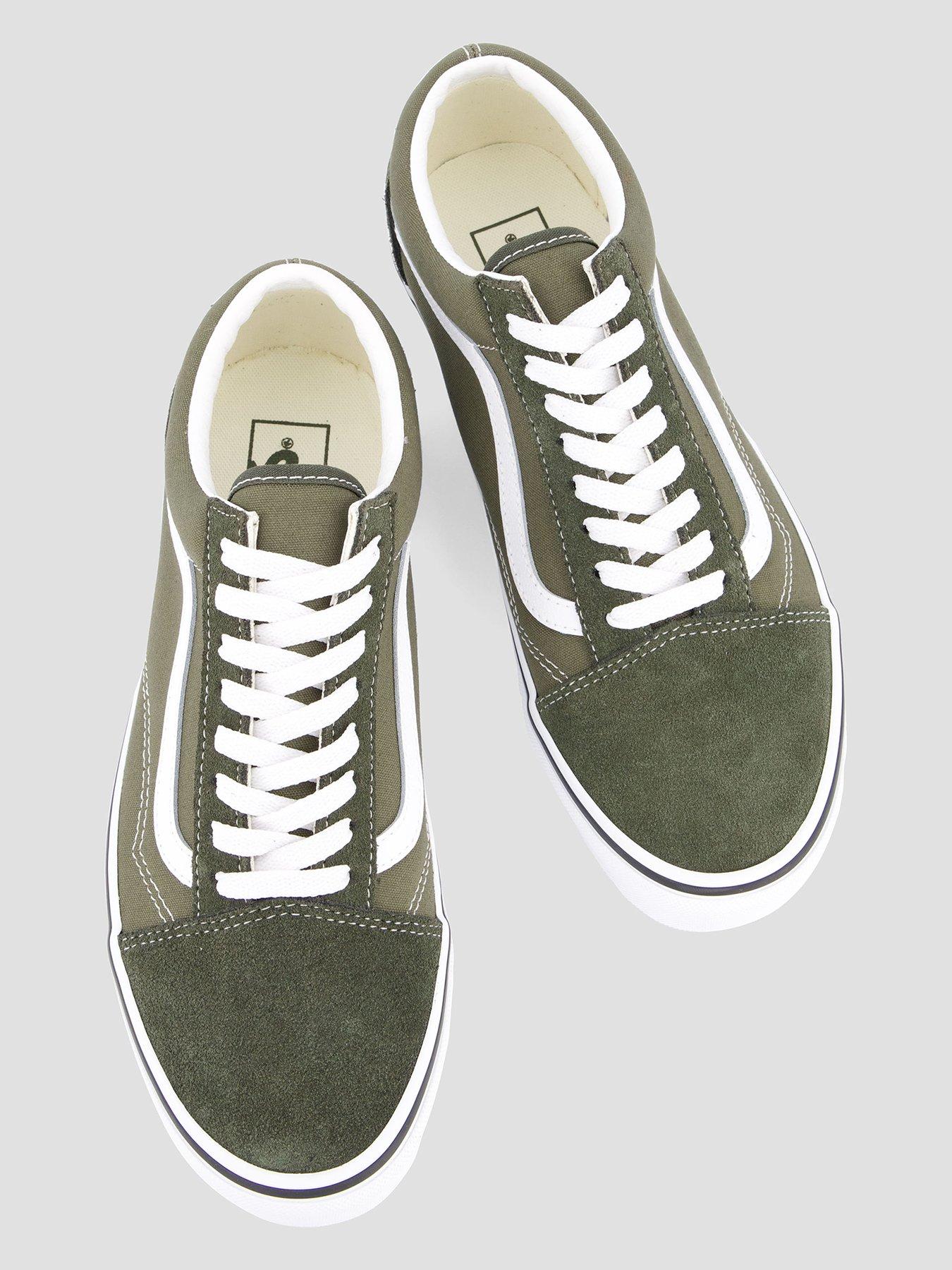 Image 3 of 7 of Vans Unisex Old Skool Canvas Shoes - Green