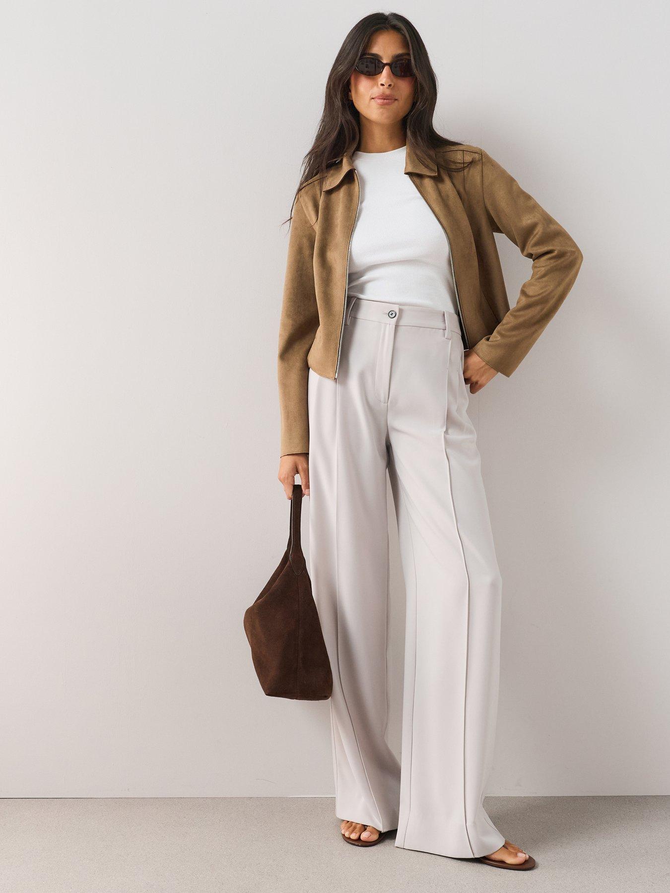 Image 5 of 7 of The Very Collection Zip Front Suedette Jacket