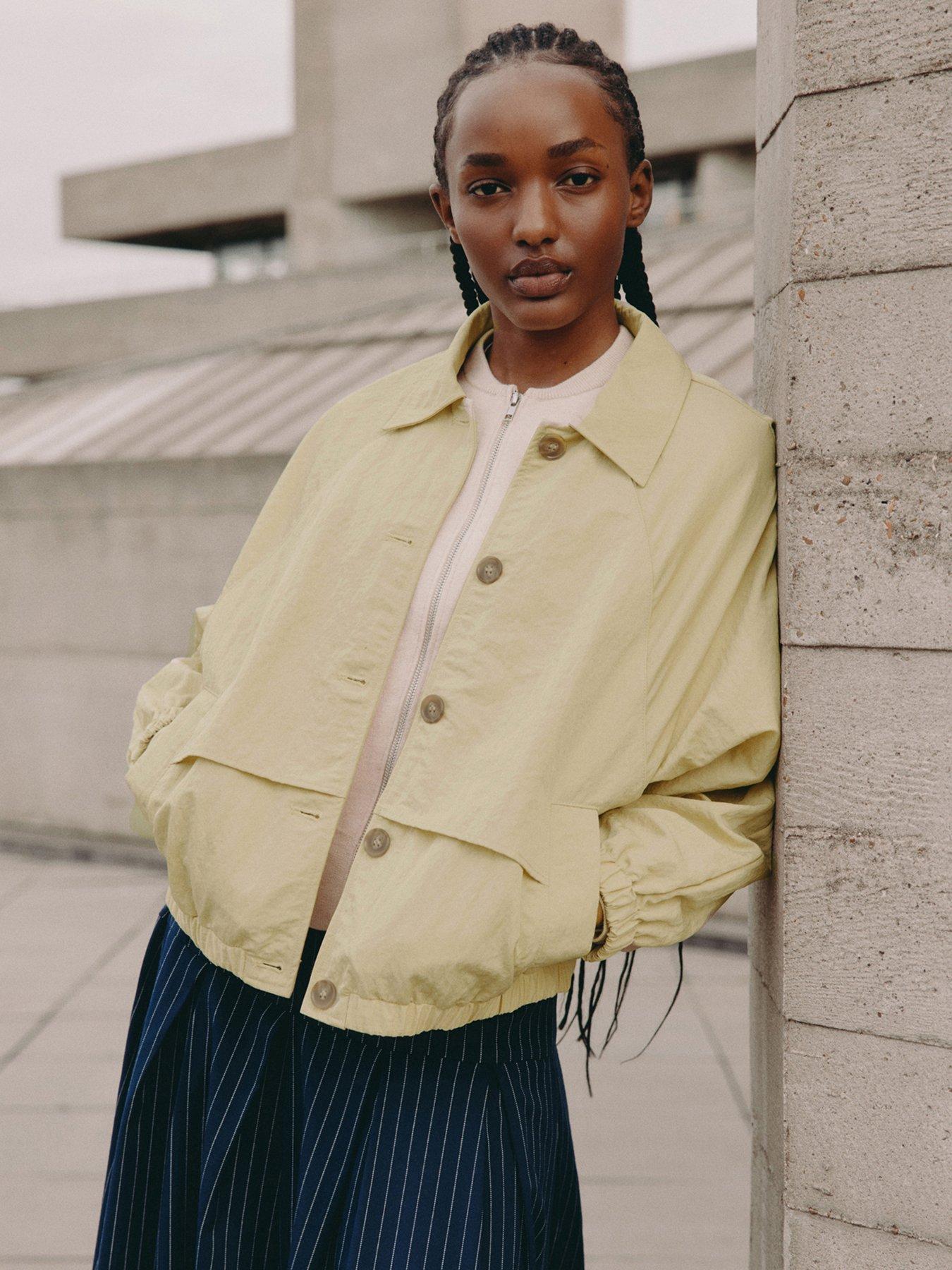 albaray-blouson-button-front-jacket-beige
