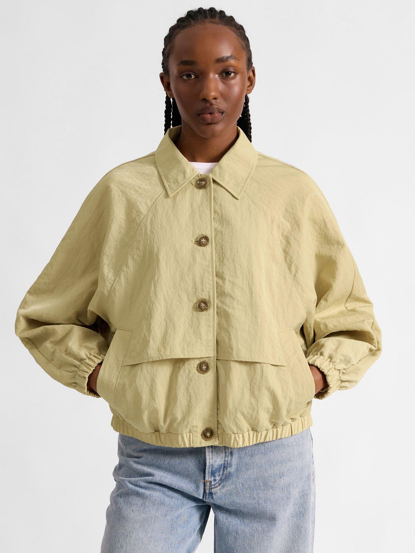 albaray-blouson-button-front-jacket-beigeoutfit