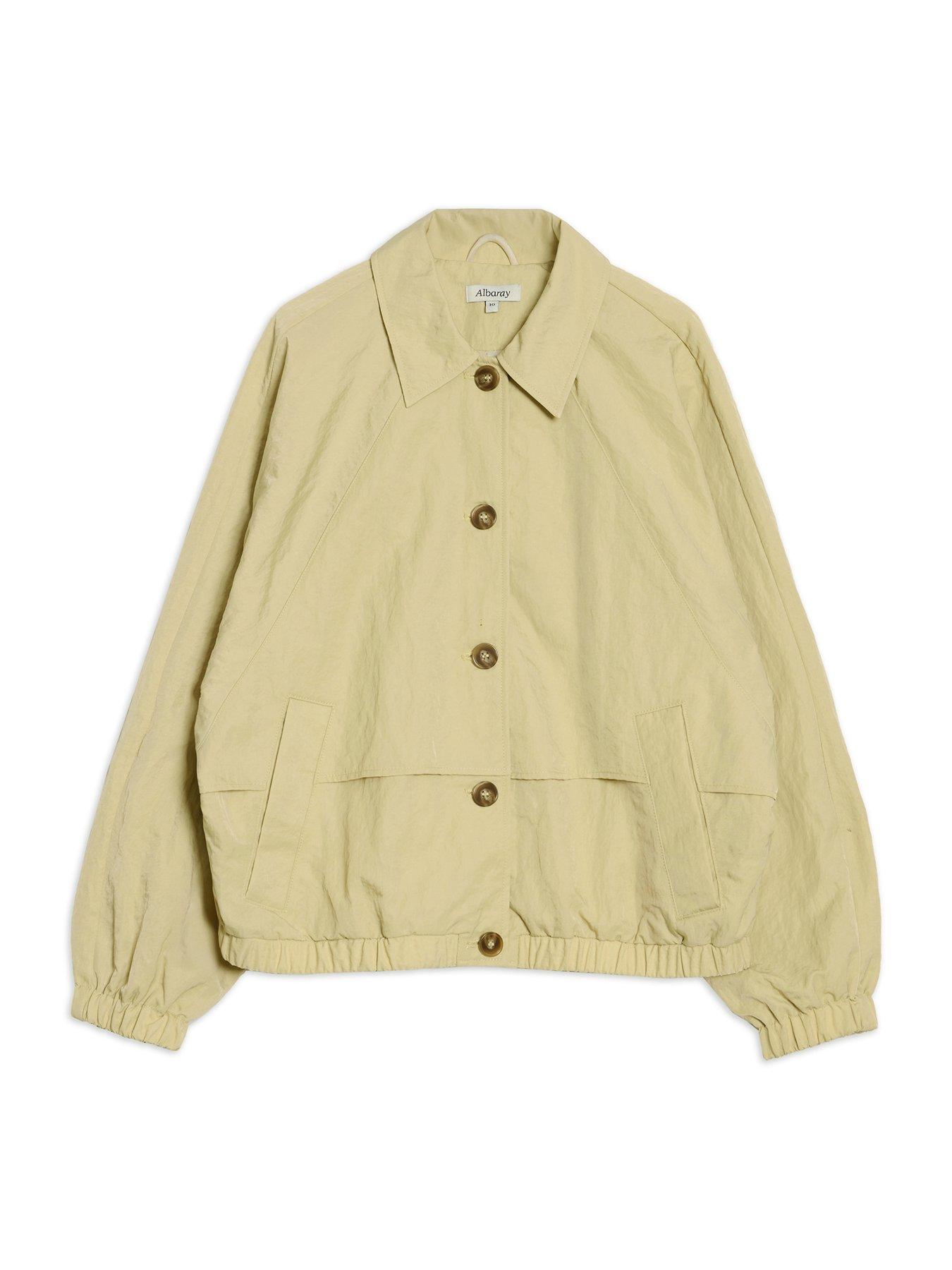 albaray-blouson-button-front-jacket-beigedetail