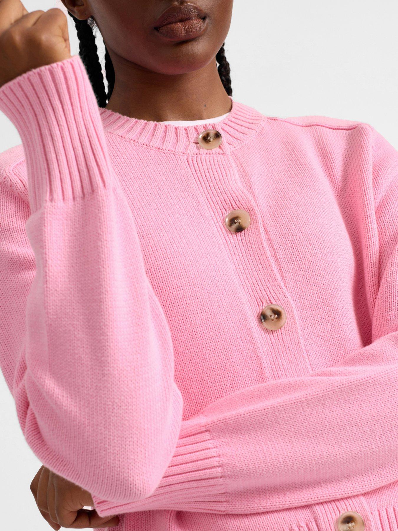 albaray-cotton-crew-neck-cardigan-pinkback