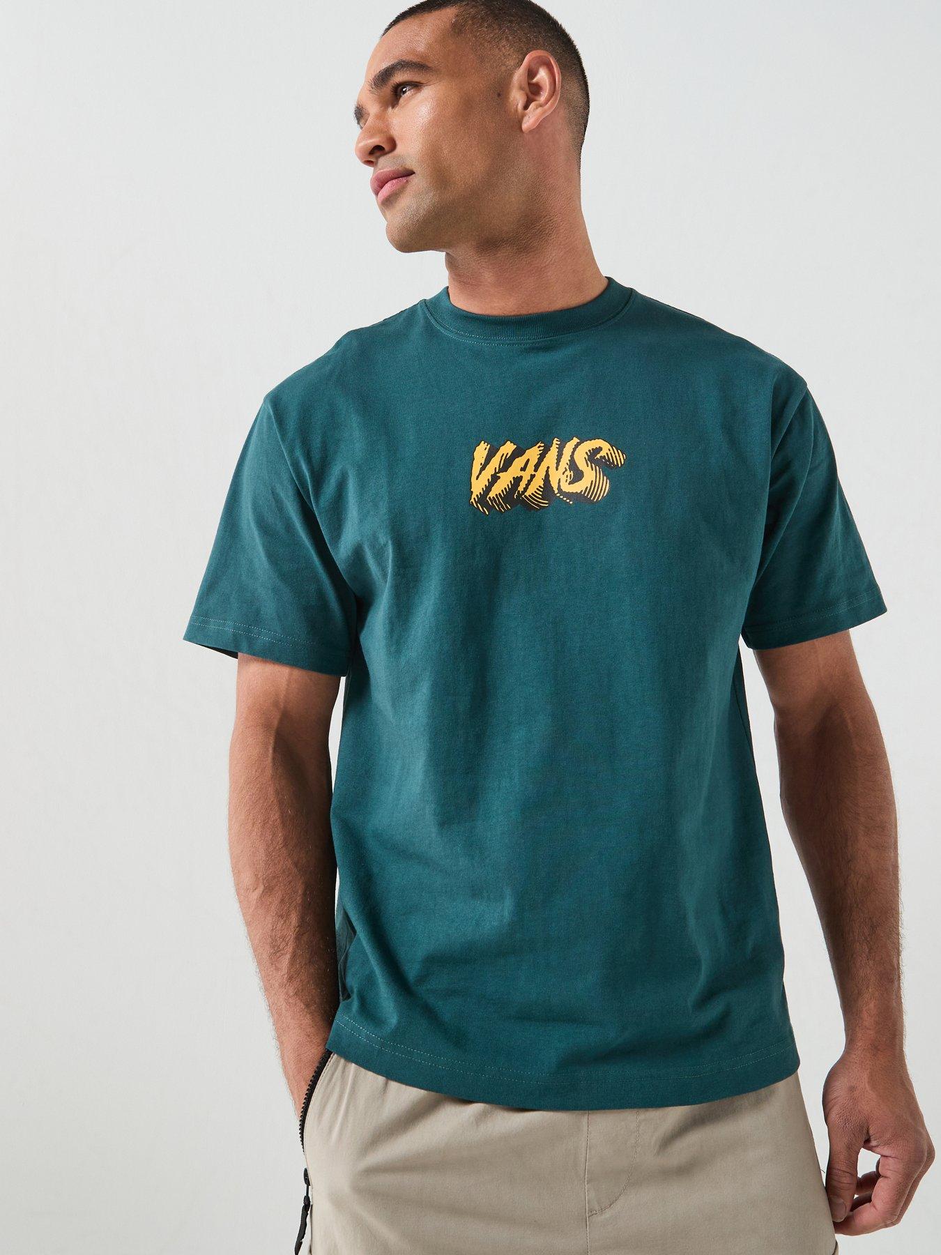 Vans Mens Stone Swirl Loose Short Sleeve Tee - Green