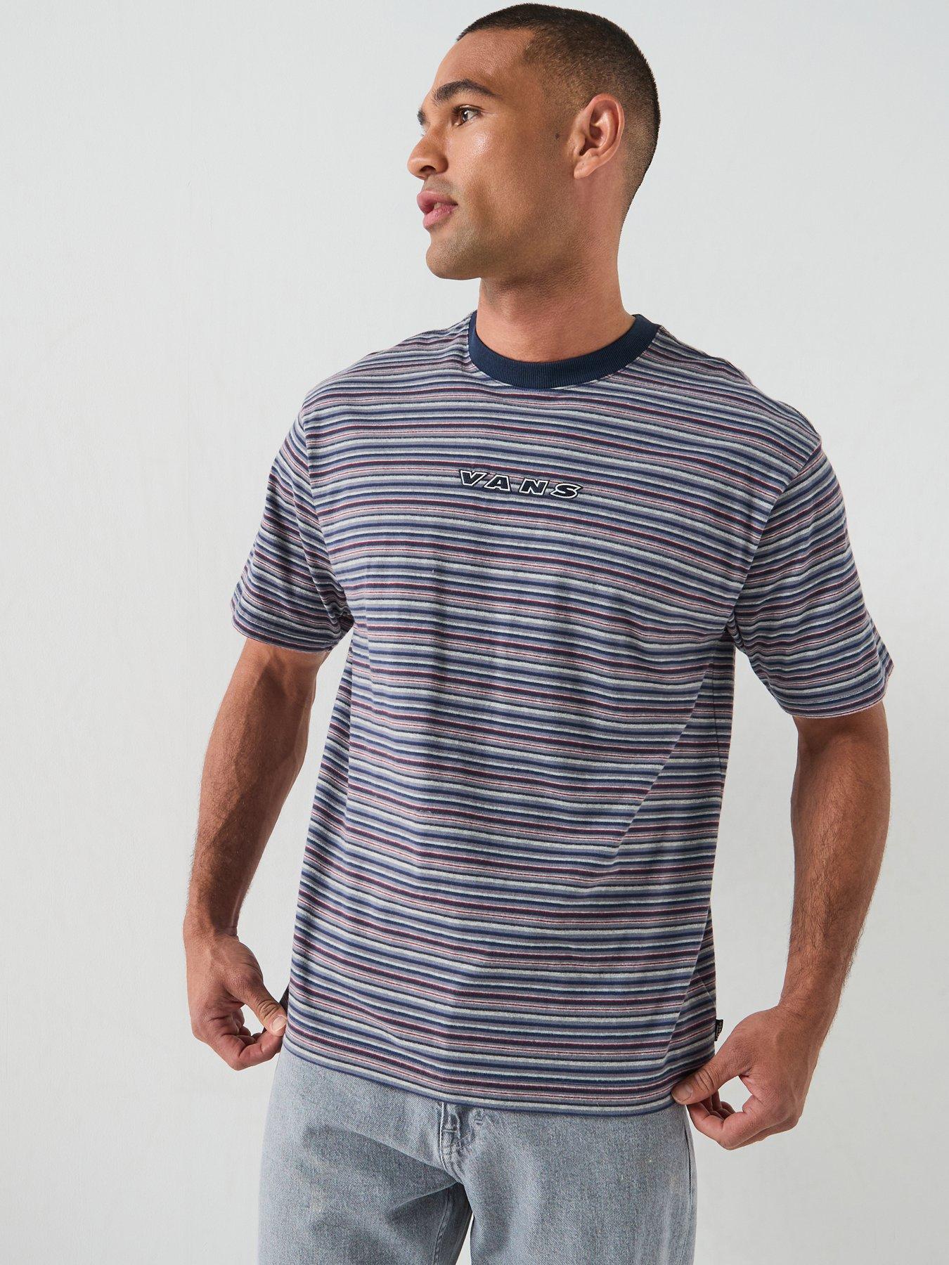 Vans Mens Cameron Stripe Short Sleeve Knit - Blue
