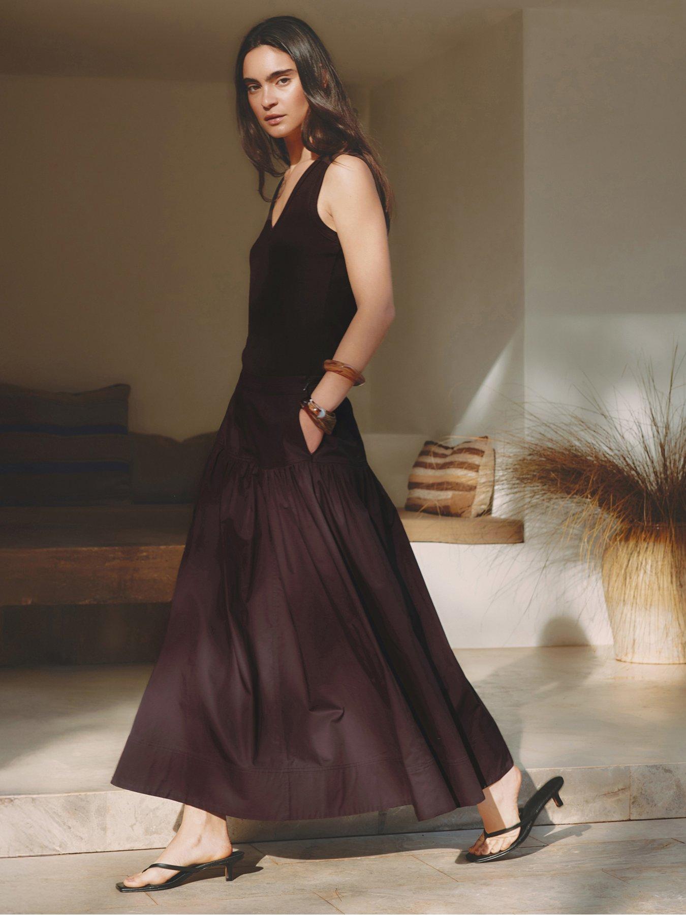 Albaray Cotton Sateen Full Skirt