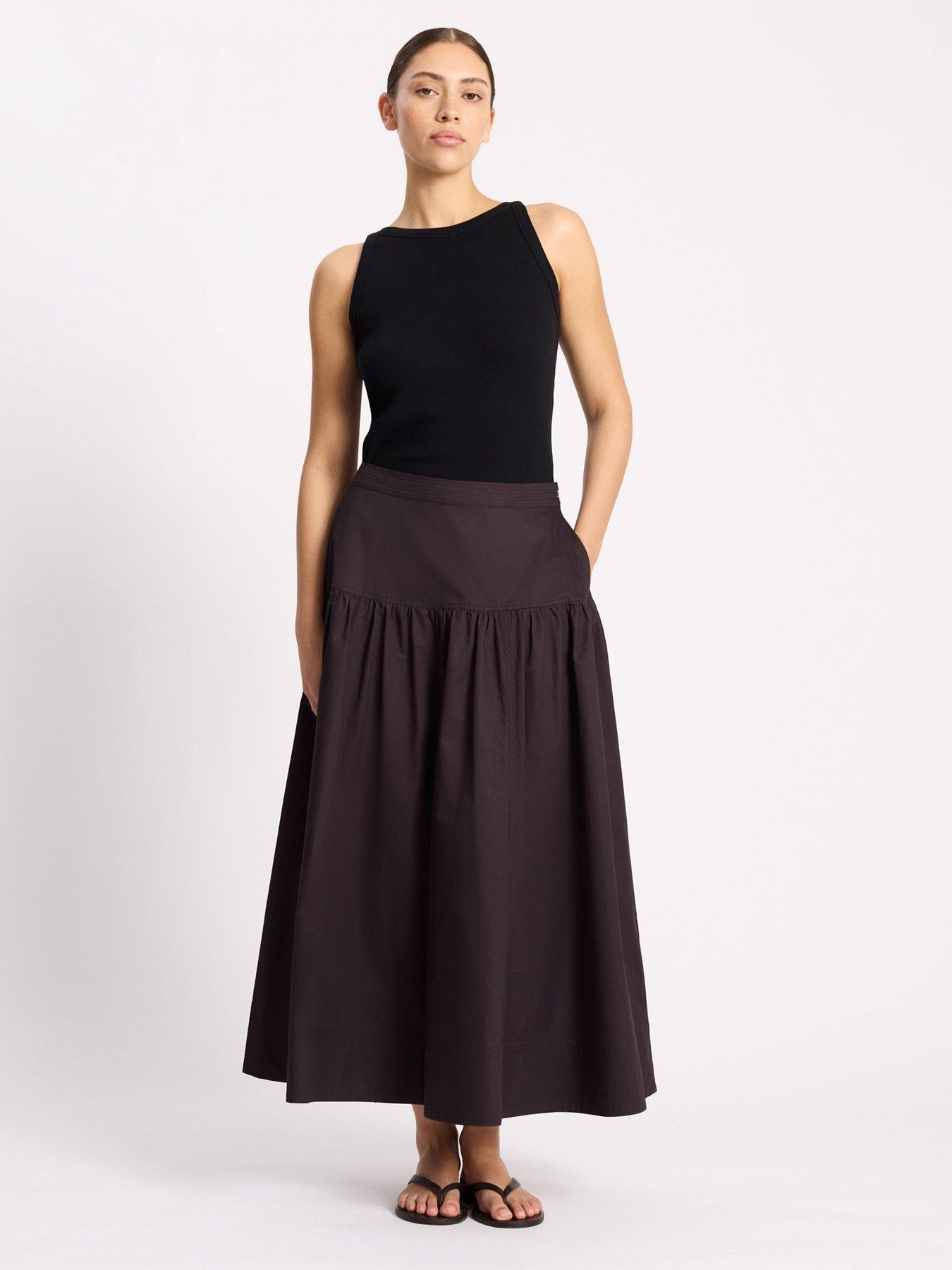 Image 3 of 5 of Albaray Cotton Sateen Full Skirt