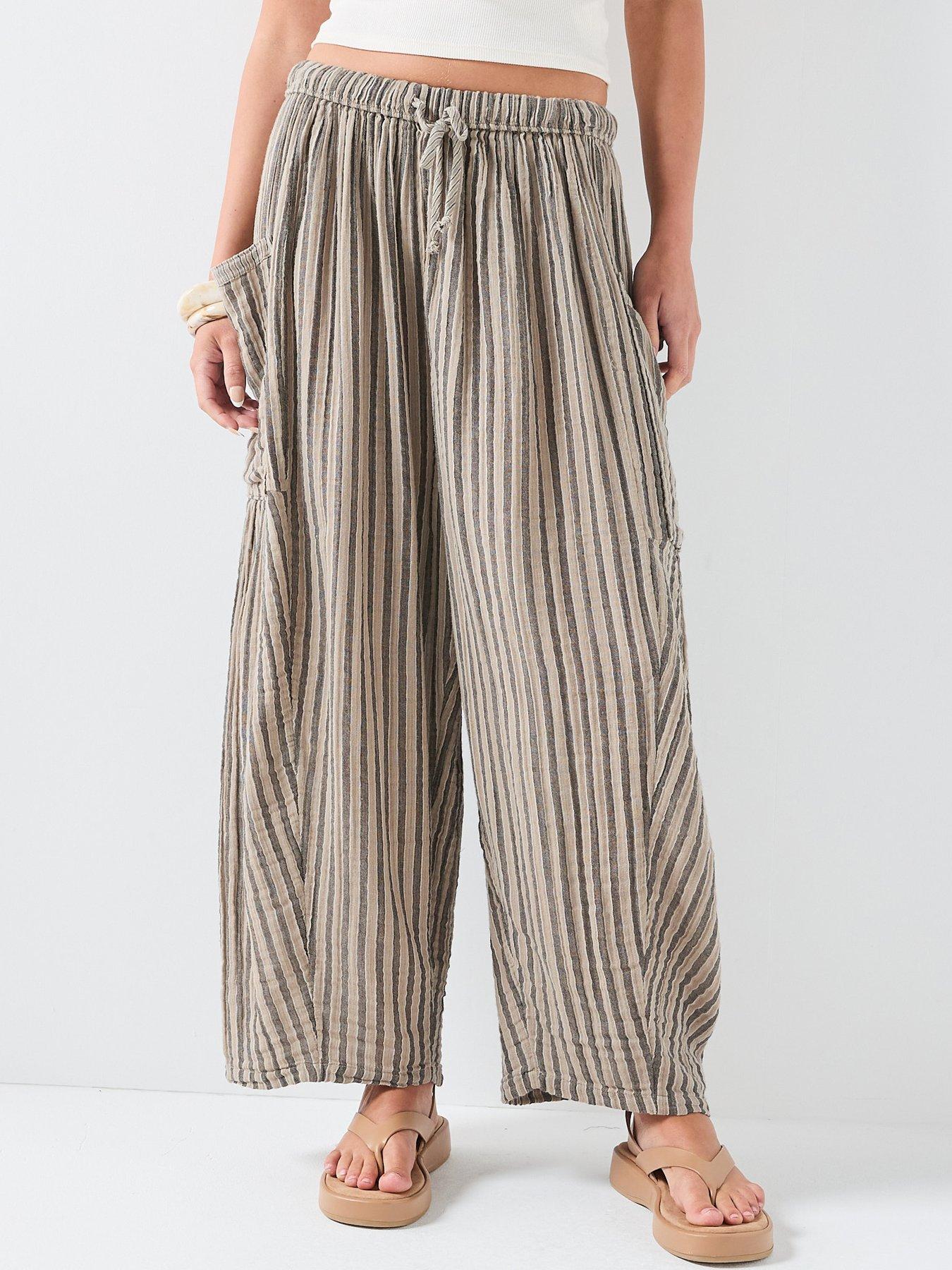 Image 1 of 5 of FREE PEOPLE Striped Quinn Pant