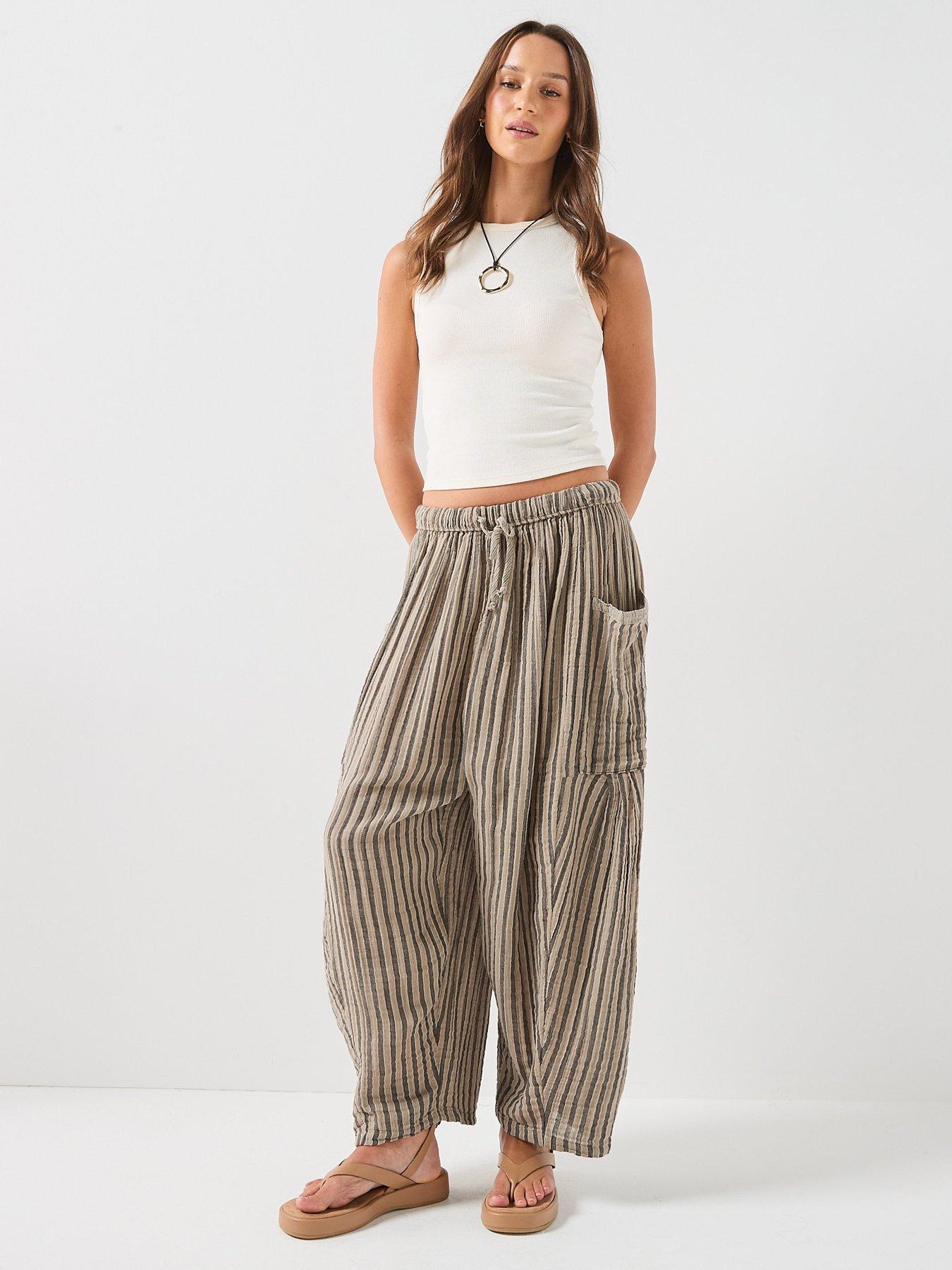 Image 3 of 5 of FREE PEOPLE Striped Quinn Pant