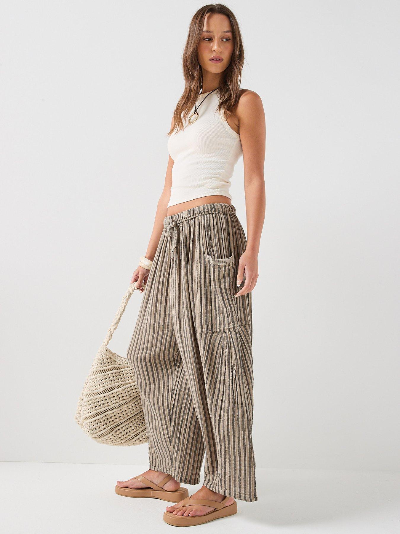 Image 4 of 5 of FREE PEOPLE Striped Quinn Pant