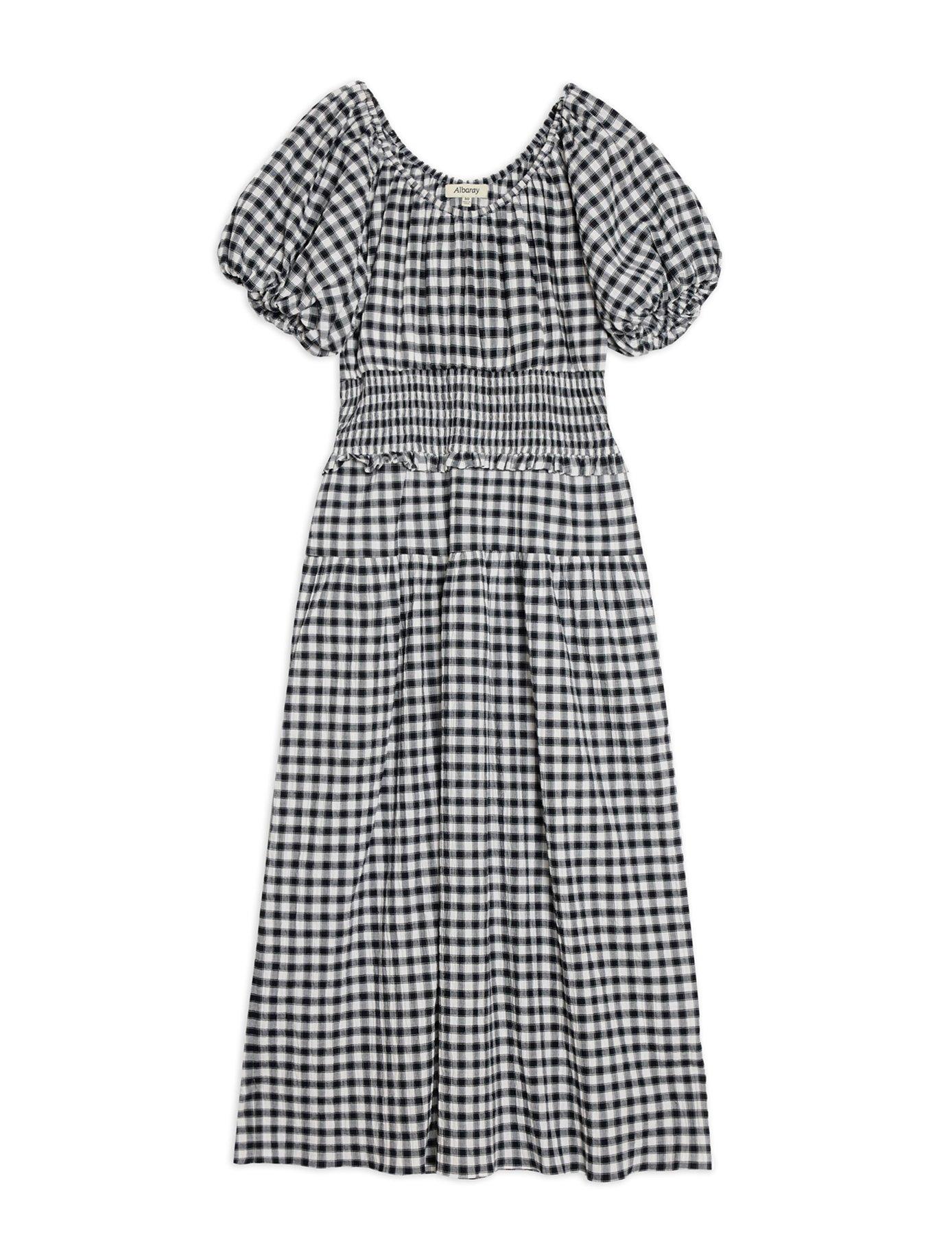 Image 4 of 4 of Albaray Black &amp; White Gingham Dress
