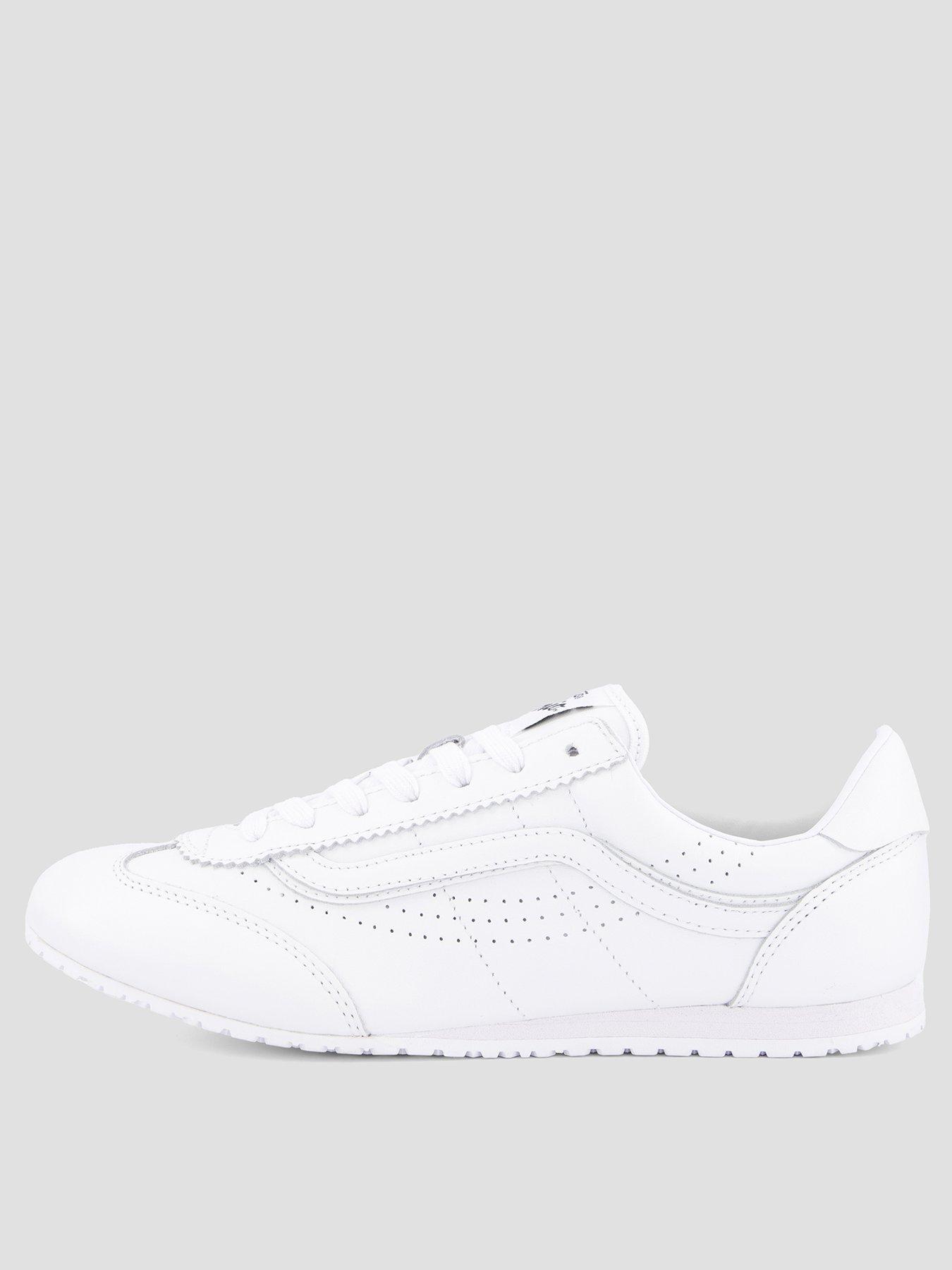 Image 1 of 7 of Vans Womens Super Lowpro Leather Trainers&nbsp;- White
