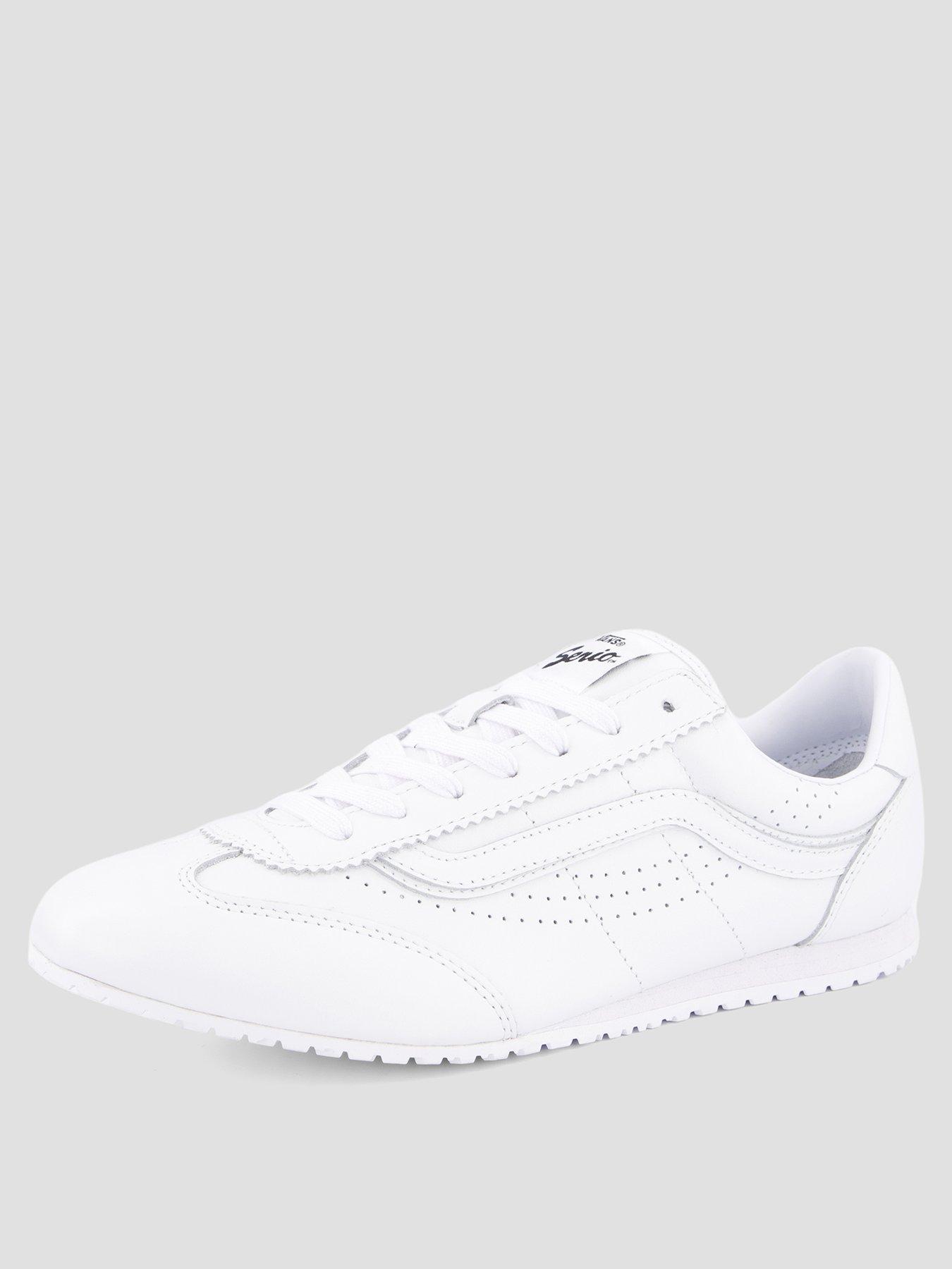 Image 2 of 7 of Vans Womens Super Lowpro Leather Trainers&nbsp;- White