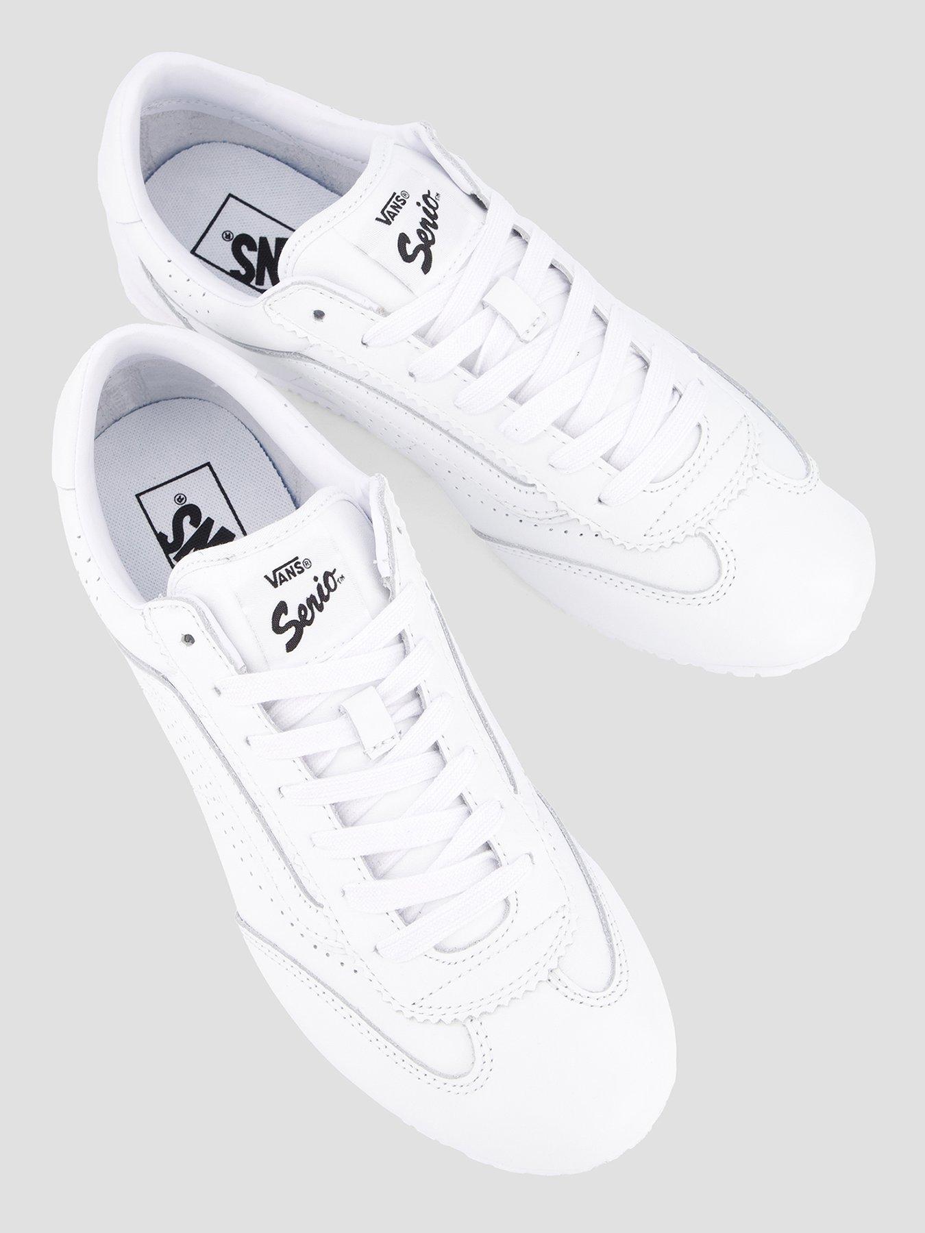 Image 3 of 7 of Vans Womens Super Lowpro Leather Trainers&nbsp;- White