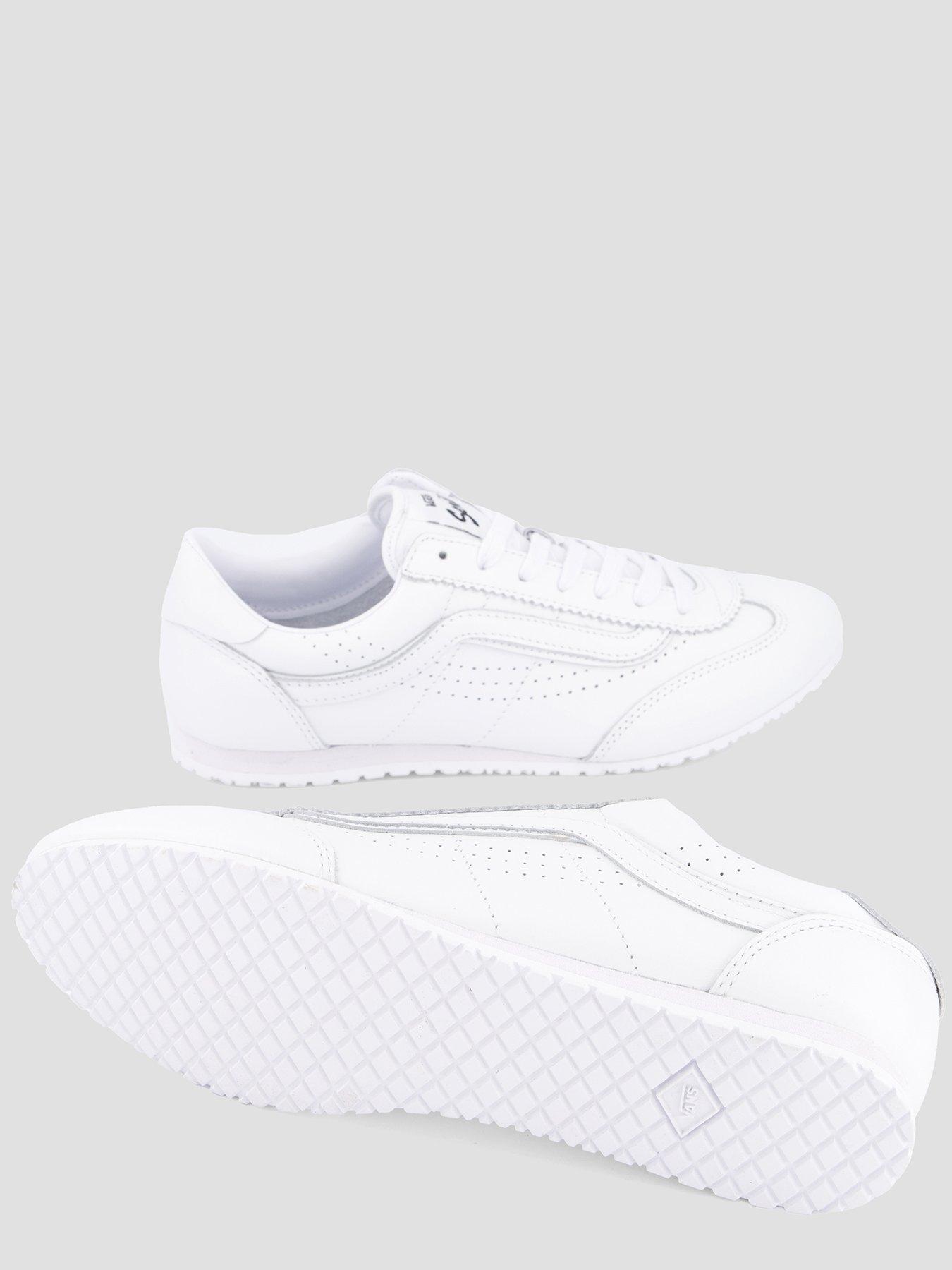 Image 4 of 7 of Vans Womens Super Lowpro Leather Trainers&nbsp;- White