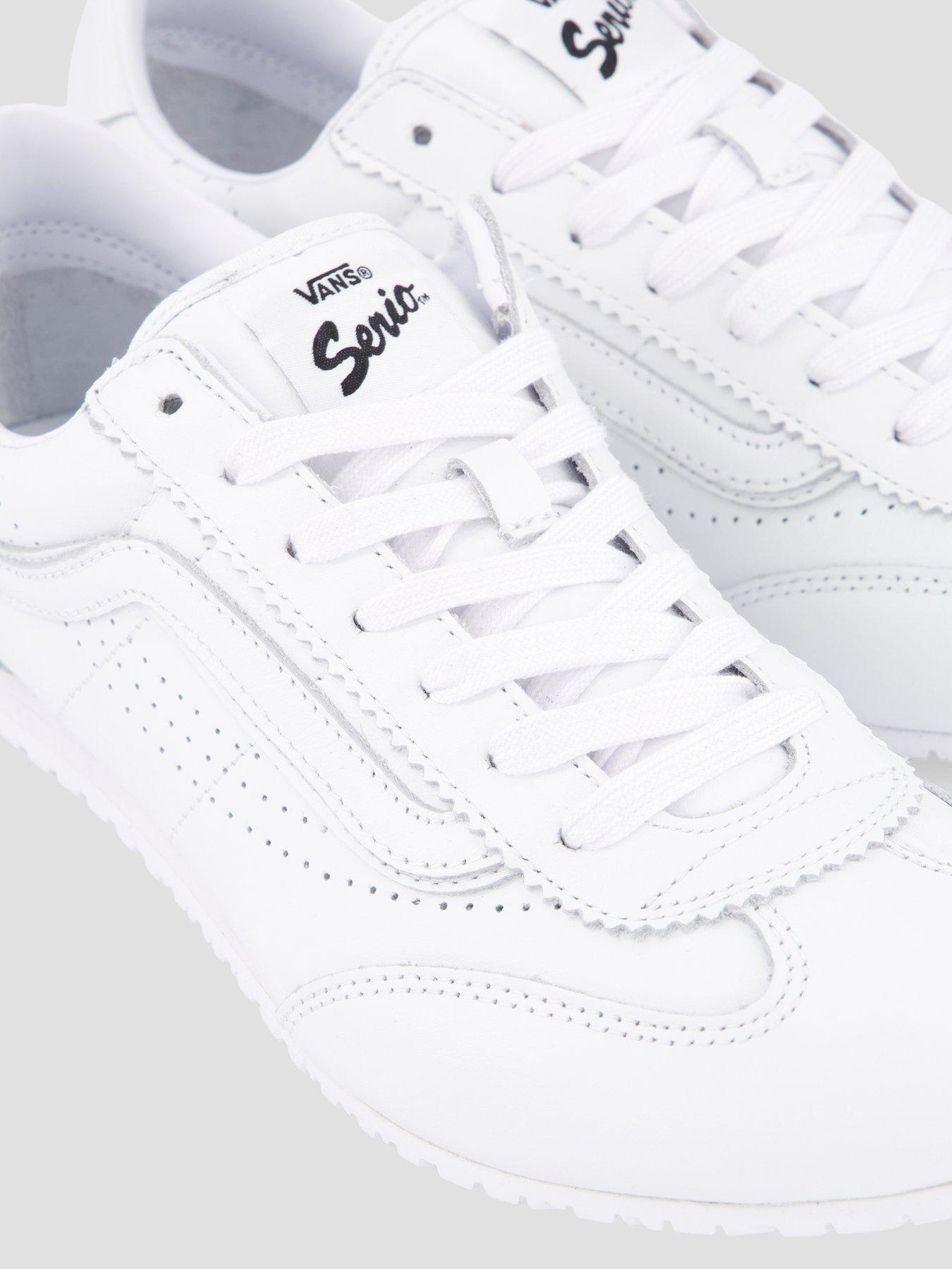 Image 5 of 7 of Vans Womens Super Lowpro Leather Trainers&nbsp;- White