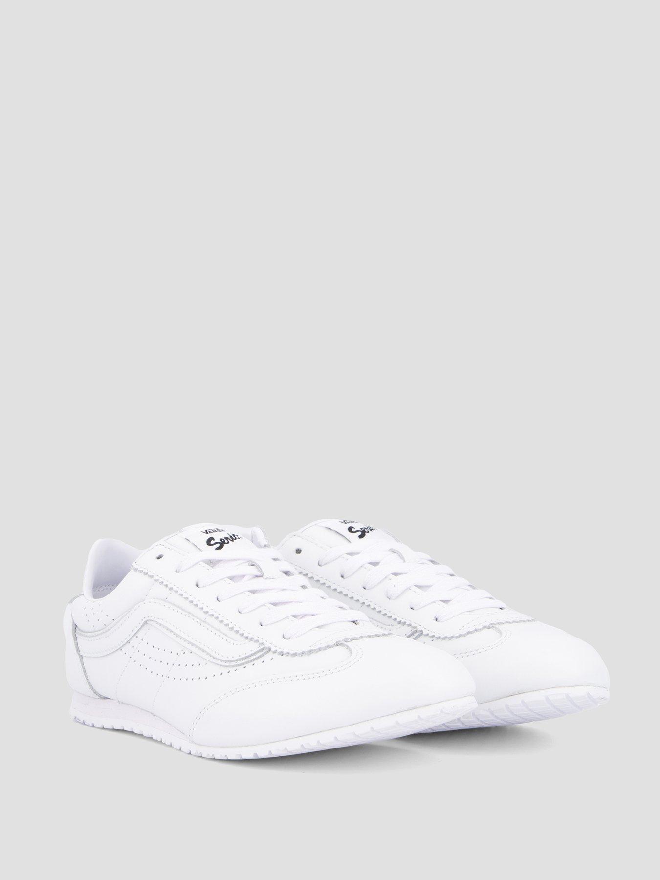 Image 6 of 7 of Vans Womens Super Lowpro Leather Trainers&nbsp;- White