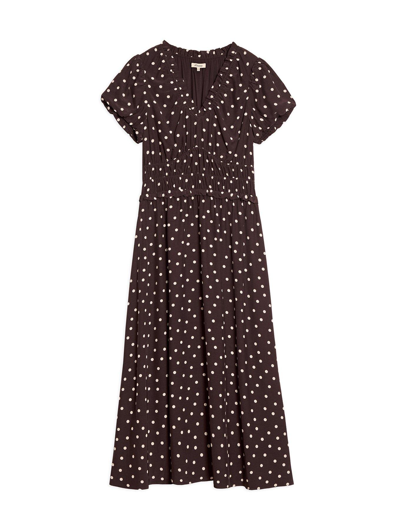 Image 4 of 4 of Albaray Chocolate Spot Dress