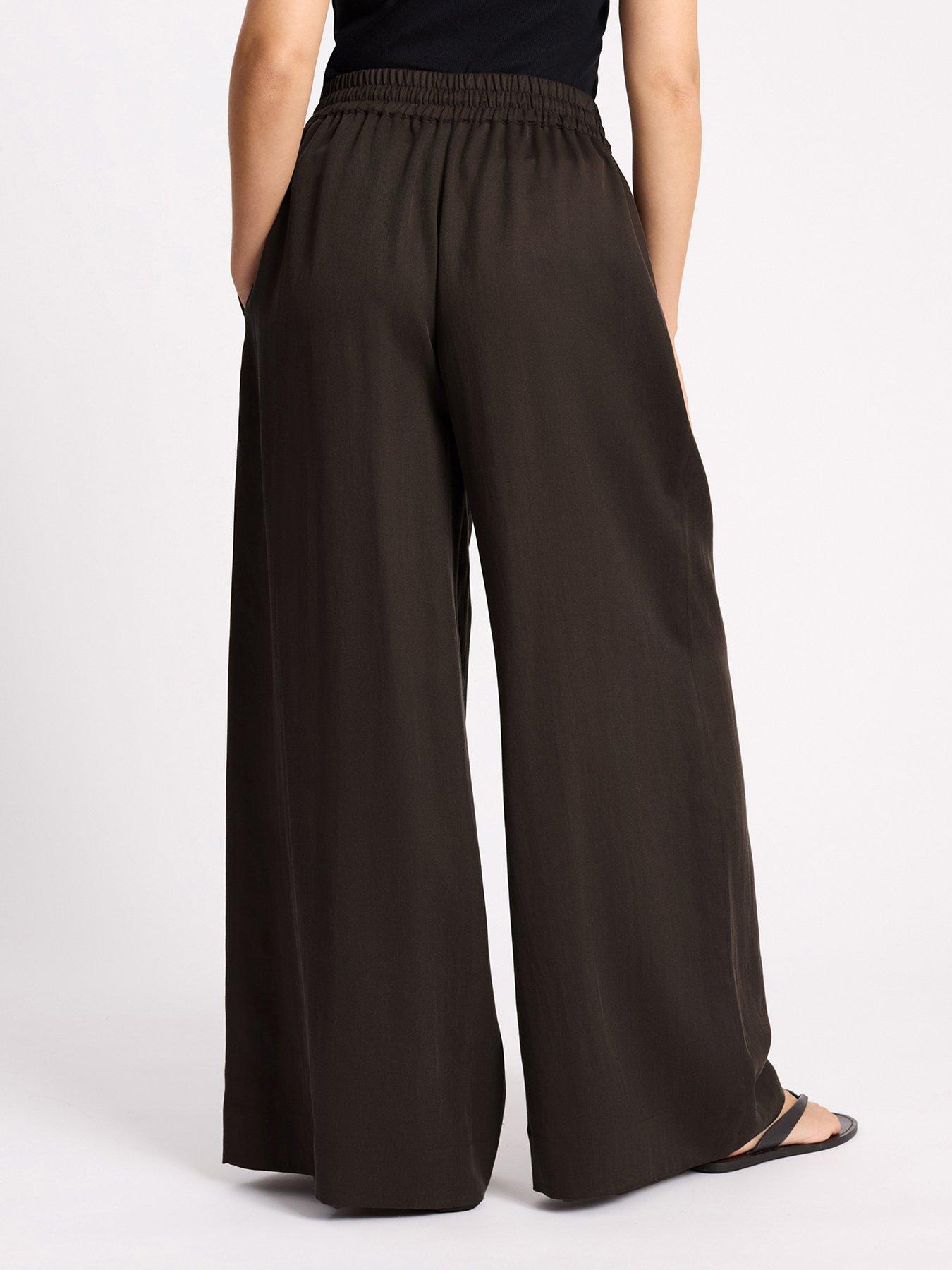 Image 2 of 4 of Albaray Tencel Trouser - Brown