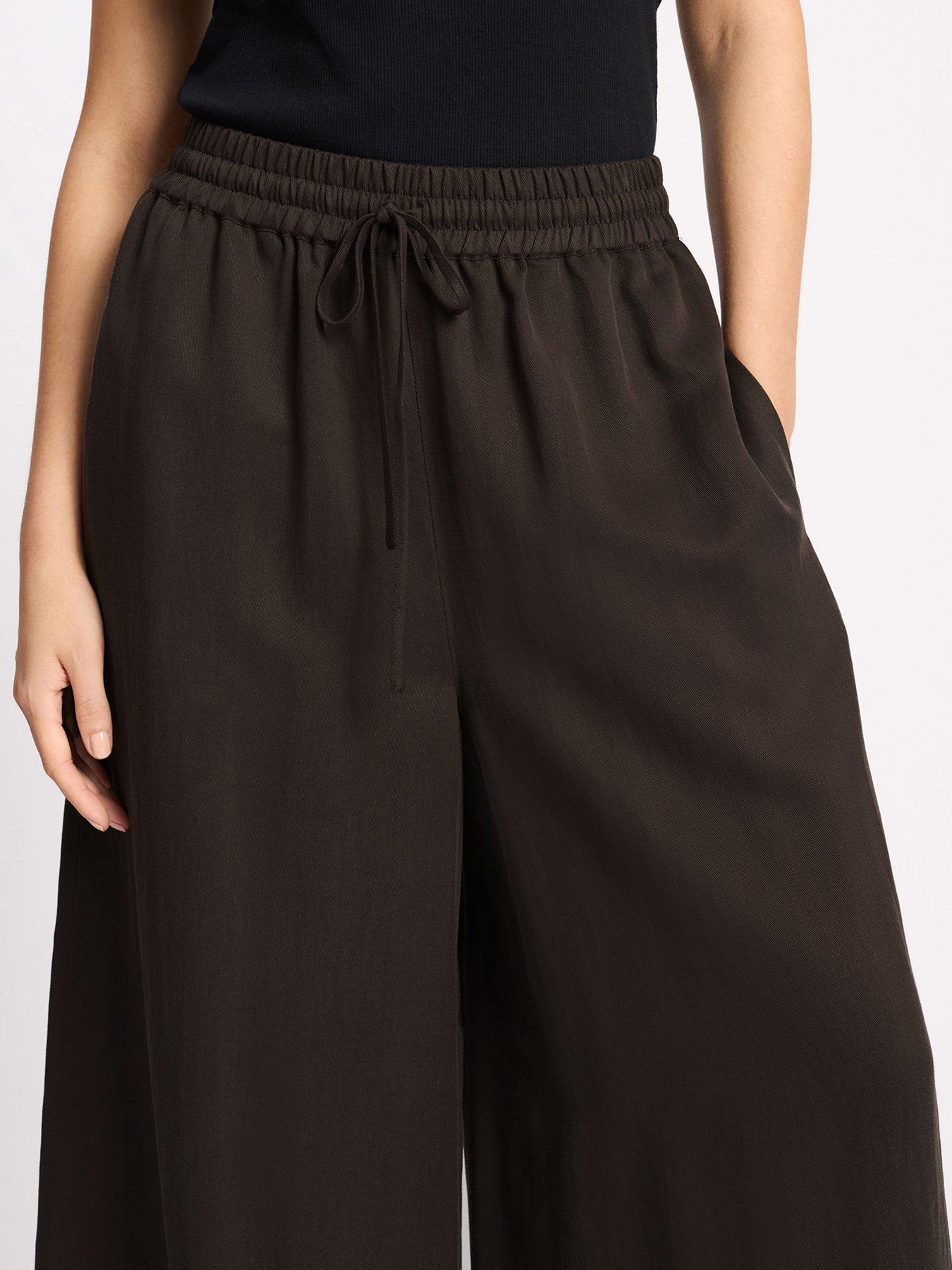 Image 3 of 4 of Albaray Tencel Trouser - Brown